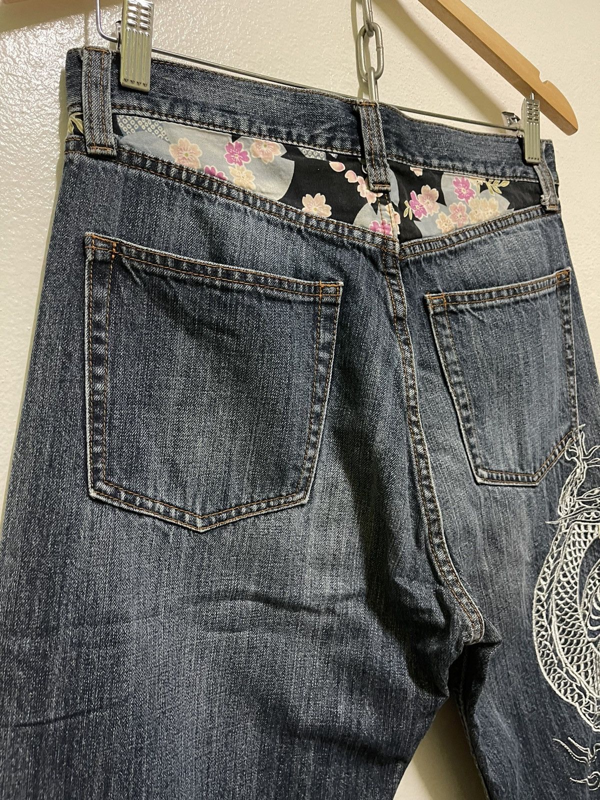 Japanese Brand × Vintage Dragon Motive Embroidery Jeans Size US 30 / EU 46 - 10 Thumbnail