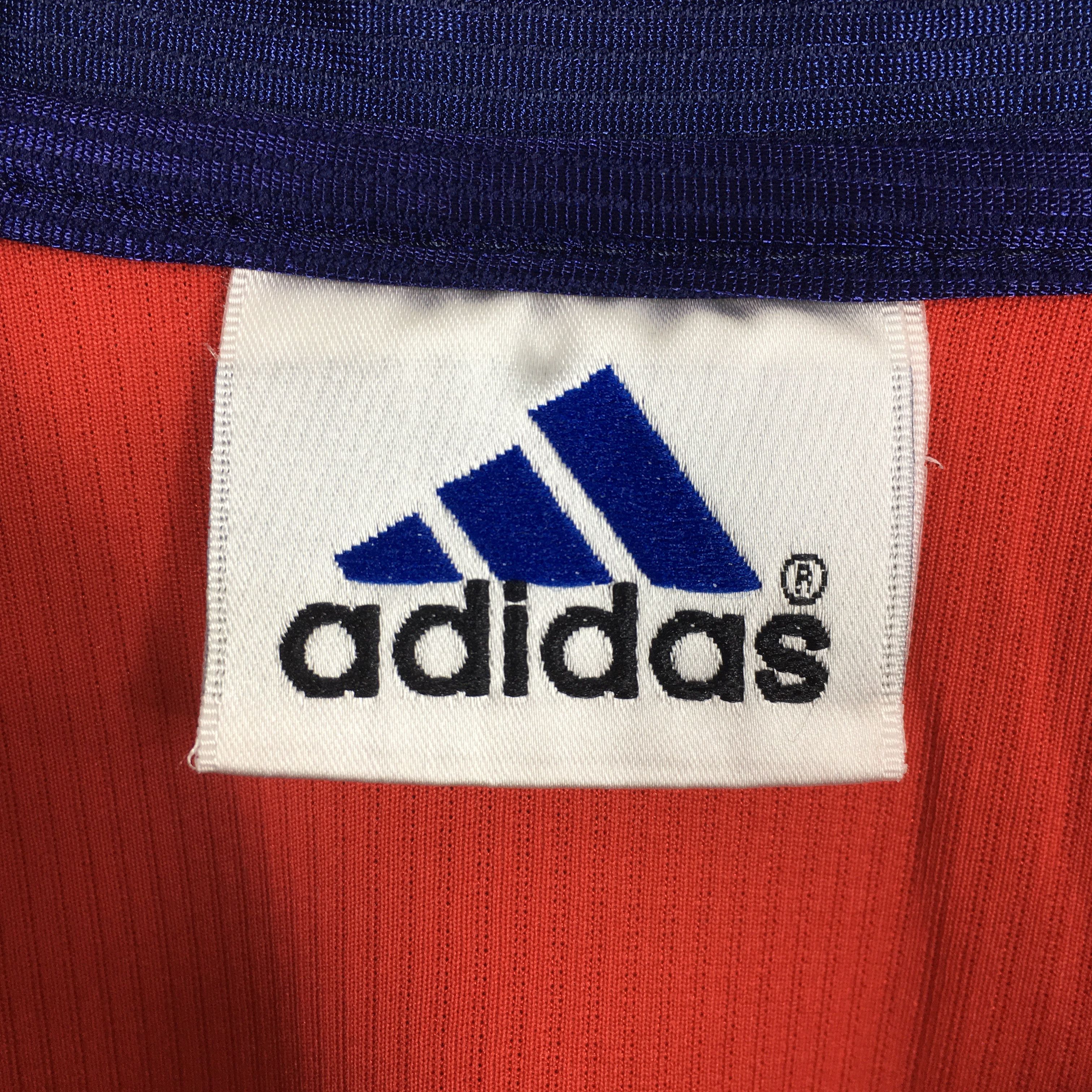 Adidas Vintage 1999-2000 Adidas FC Bayern Munich Red Jersey Medium Size US M / EU 48-50 / 2 - 5 Thumbnail