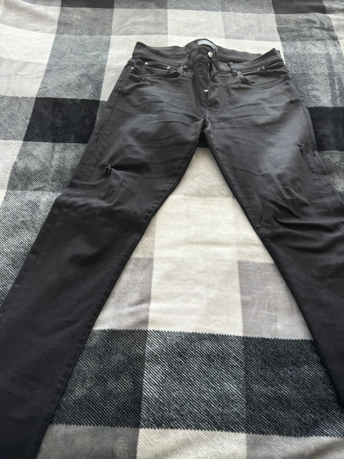 Amiri Amiri Stack Distressed Slim fit jeans size 34 Size US 34 / EU 50 - 9 Thumbnail