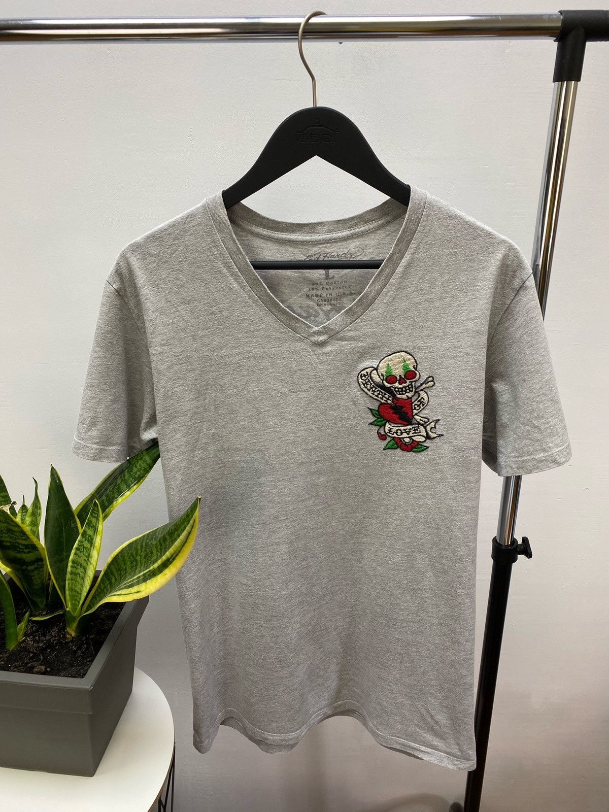 Christian Audigier × Ed Hardy Vintage 00’s Ed Hardy Hype T-Shirt Size US L / EU 52-54 / 3 - 4 Thumbnail