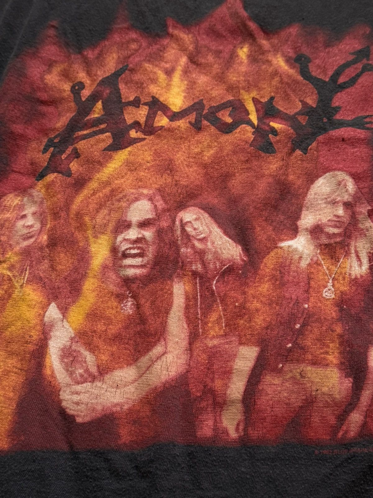 Band Tees Vintage Deicide Amon Feasting LS Deathmetal Shirt 1993 Size US XL / EU 56 / 4 - 8 Thumbnail