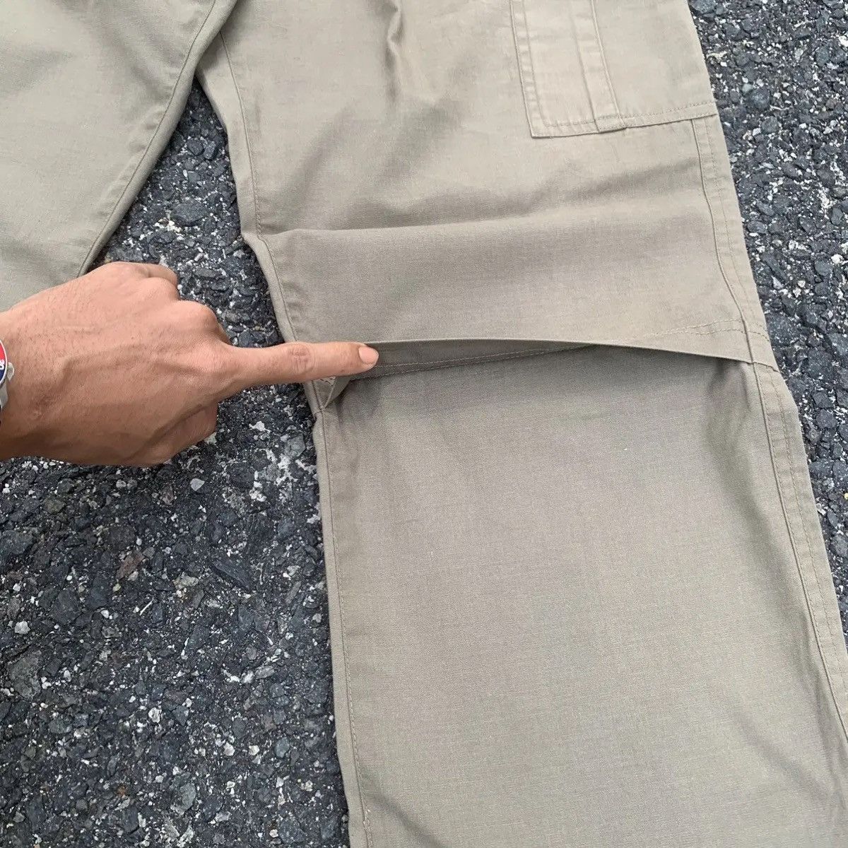 Japanese Brand Baggy Japanese Vintage Spring Waist Double Knee Hiking Pants Size US 33 - 7 Thumbnail