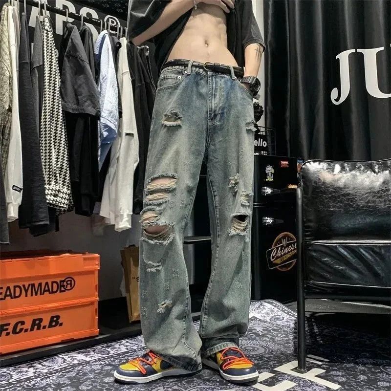 Japanese Brand × Jean Torn Holes Broken Jeans Size US 32 / EU 48 - 1 Thumbnail