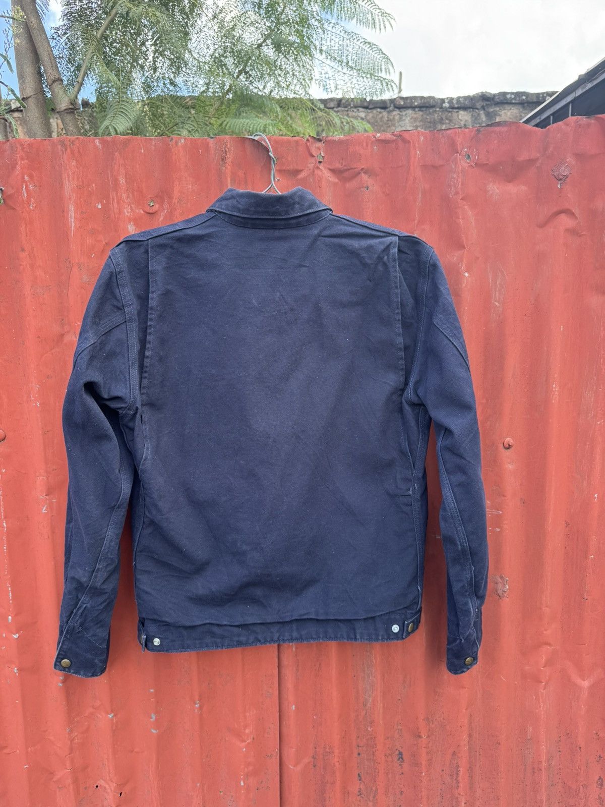 Carhartt Vintage Carhartt detroit blue unlined EJ196MDT Medium Jacket Size US M / EU 48-50 / 2 - 3 Thumbnail