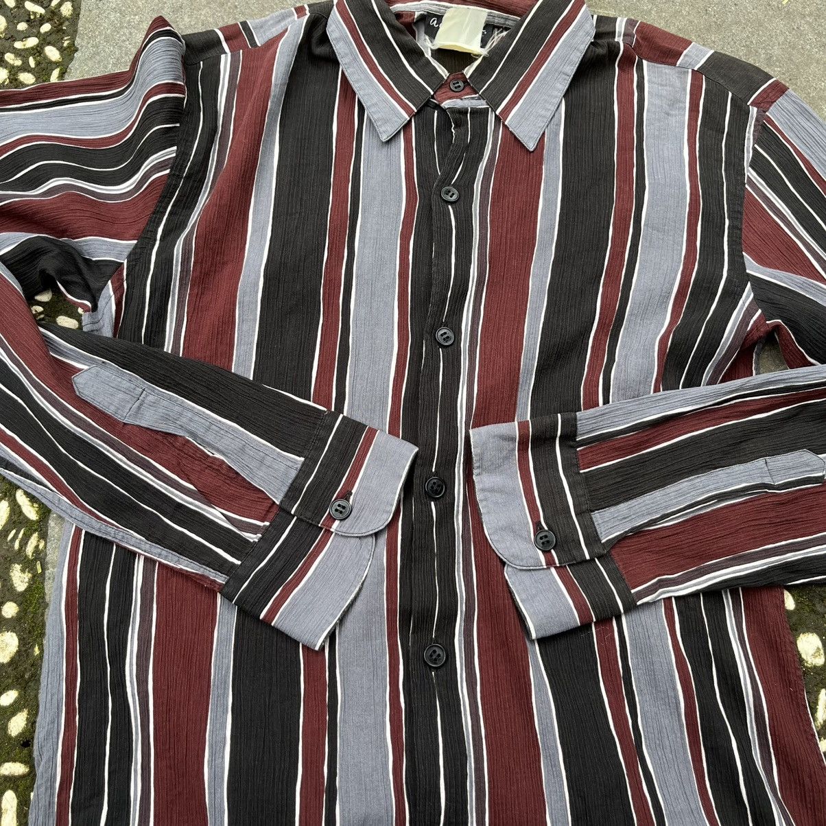 Issey Miyake 🇫🇷agnes b. homme Pleated Colourfull Button shirt Size US M / EU 48-50 / 2 - 4 Thumbnail