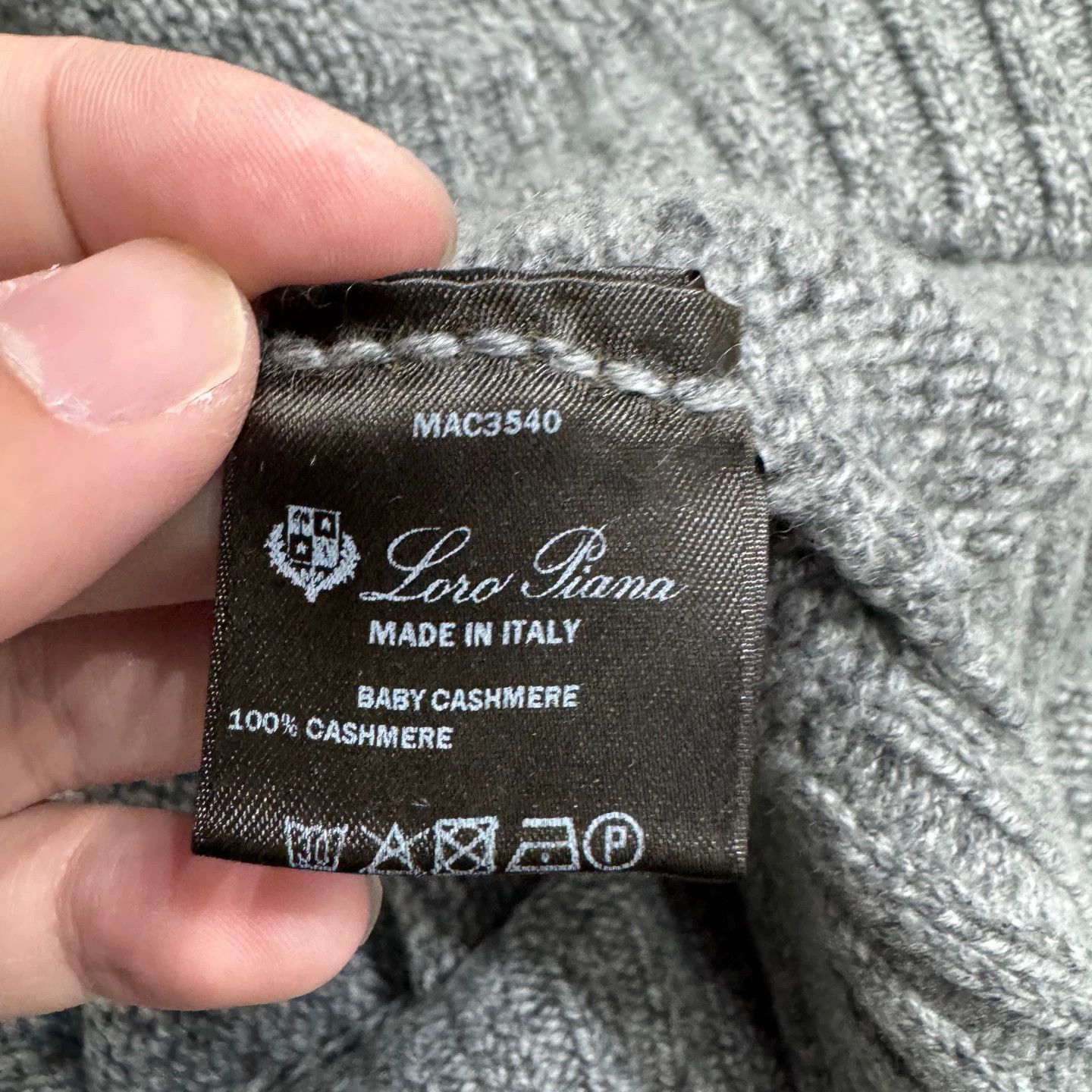 Loro Piana Loro Piana BABYCASHEMR Gray Cashmere Sweater Jkt 60 Size US XXL / EU 58 / 5 - 3 Thumbnail