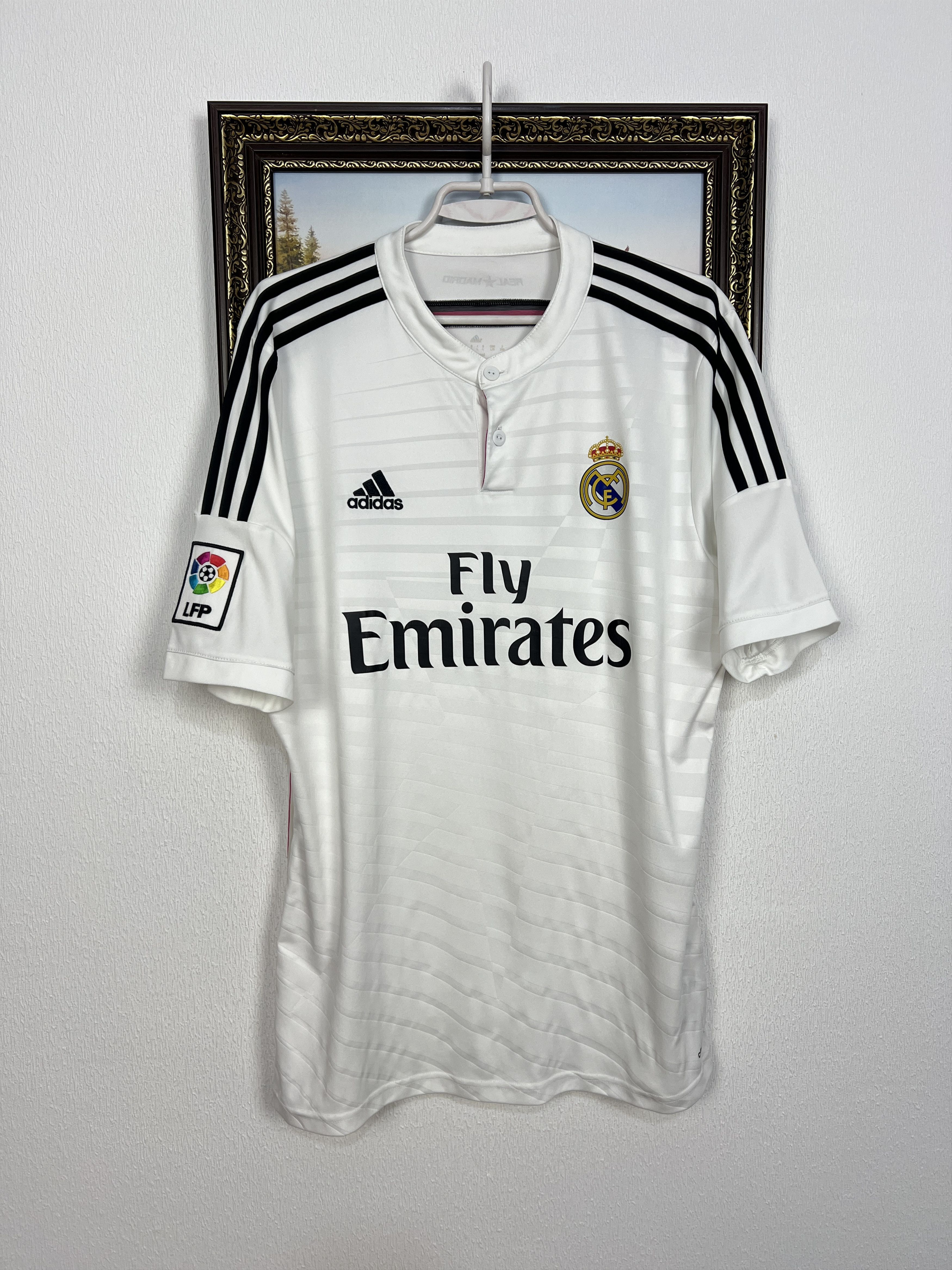 Adidas Real Madrid Home football shirt 2014 Soccer Jersey Trikot Size US L / EU 52-54 / 3 - 1 Thumbnail