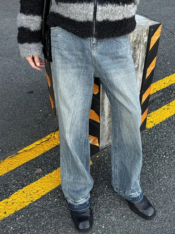 Japanese Brand × Jean Retro loose casual wide leg jeans Size US 32 / EU 48 - 5 Thumbnail