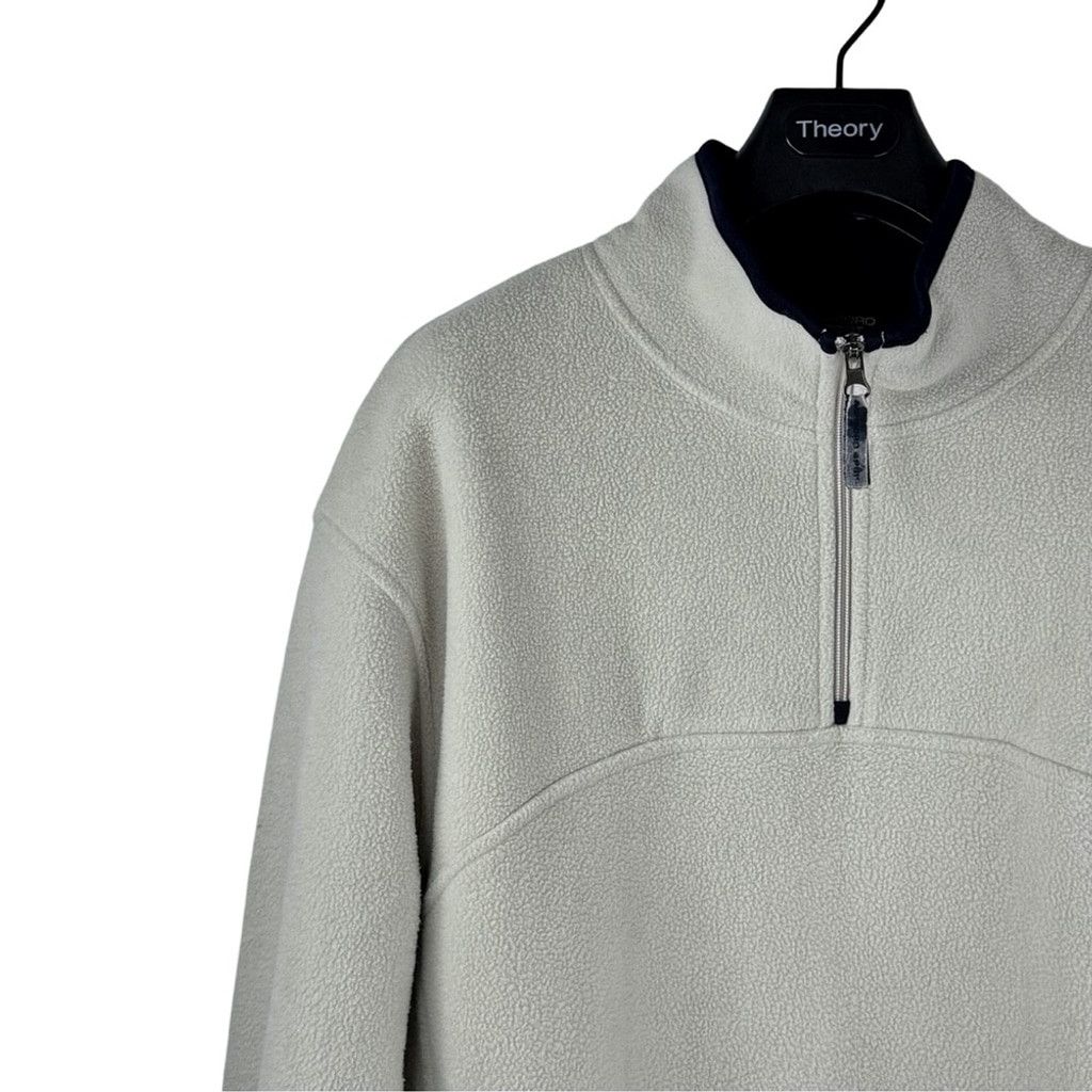 John Ashford JOHN ASHFORD Men's Bone Colored 1/4 Zip Fleece Pullover L Size US L / EU 52-54 / 3 - 2 Thumbnail