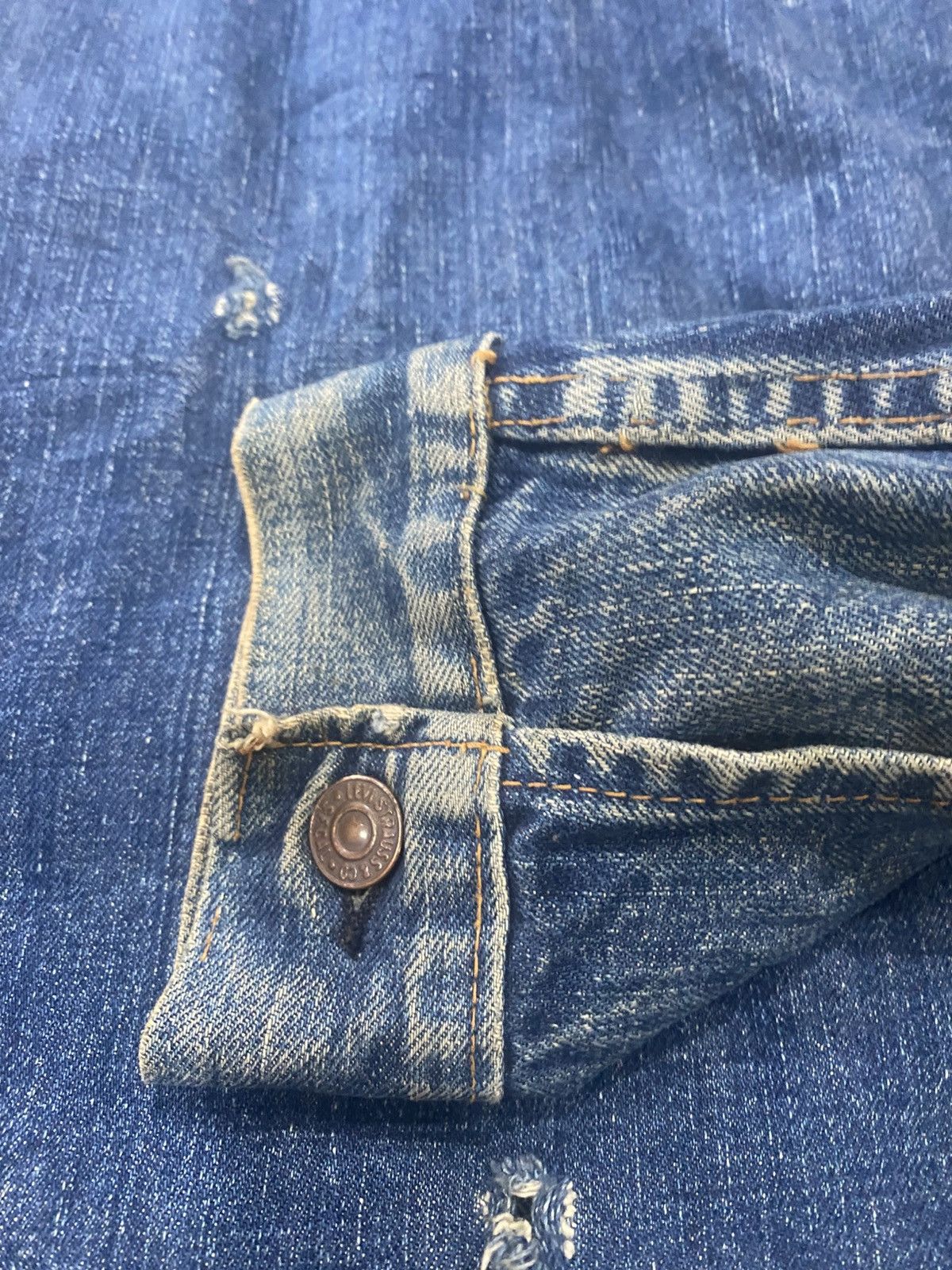 Levi's vintage levis big e jackets distres Size US L / EU 52-54 / 3 - 11 Thumbnail