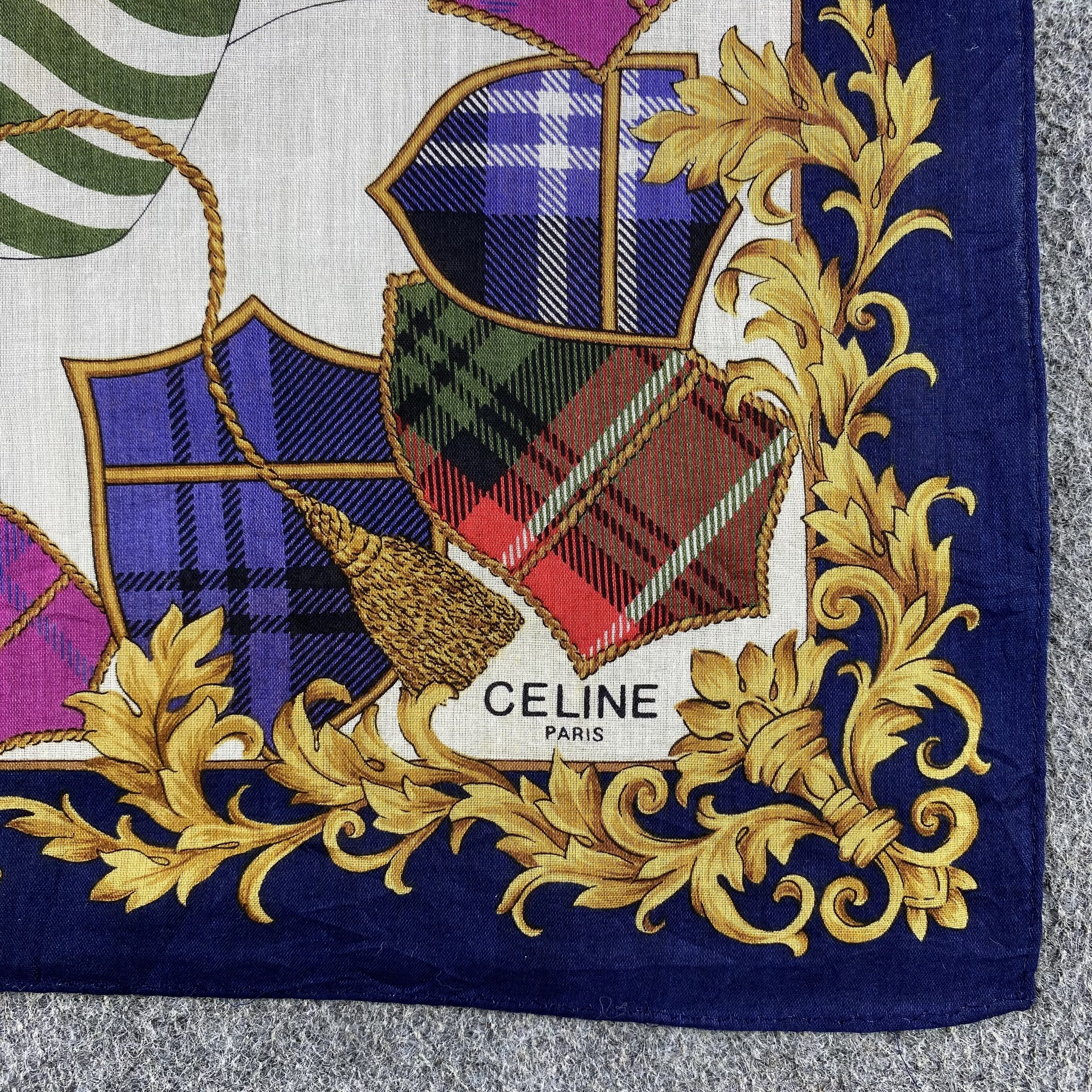 Celine × Vintage Celine Handkerchief/Neckerchief/Bandana HC541 Size ONE SIZE - 3 Thumbnail