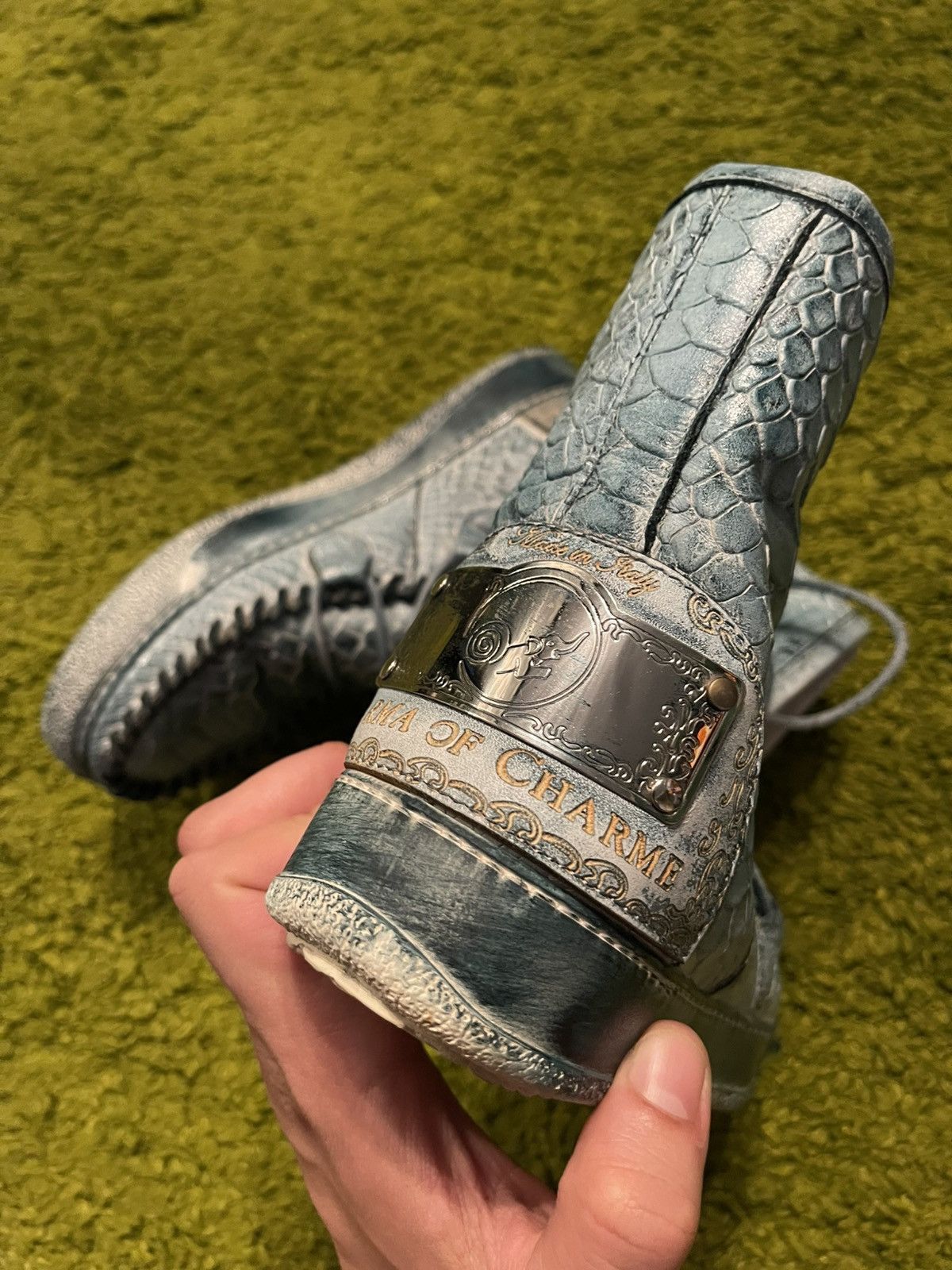 If Six Was Nine Karma of Charme avant garde snakeskin pattern winter boots Size US 6 / IT 36 - 6 Thumbnail