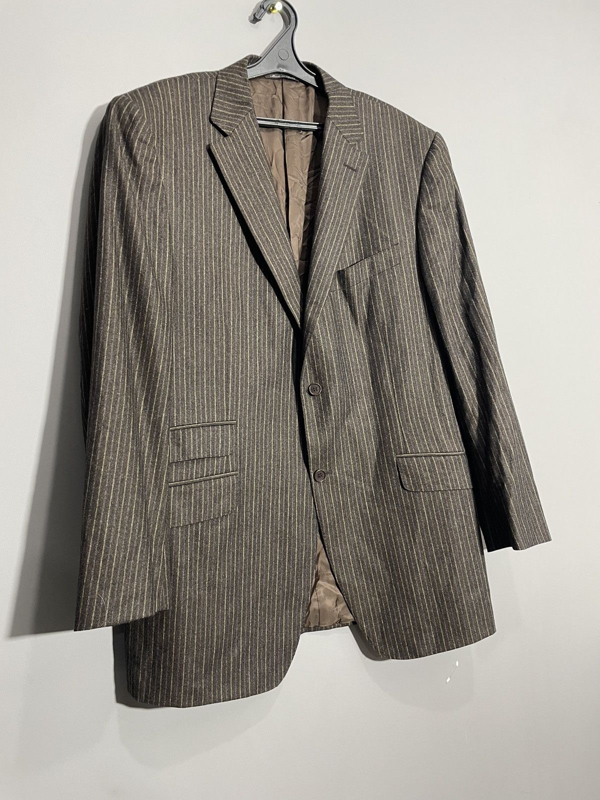 Canali Canali brown striped wool blazer size 56R Size 54R - 2 Thumbnail