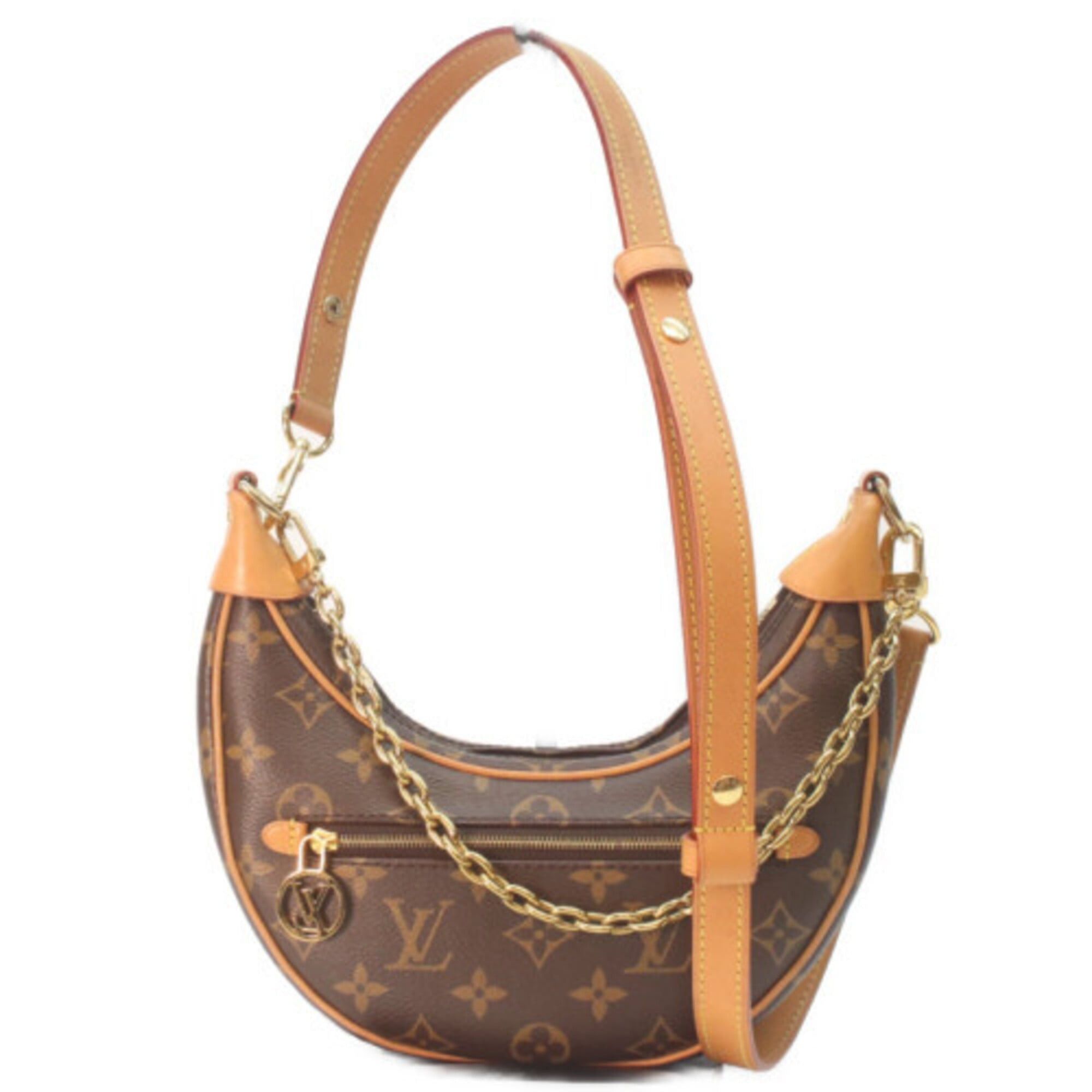 Louis Vuitton LOUIS VUITTON M81098 Monogram Loop Shoulder Bag, Brown with Gold Hardware, Women's Size ONE SIZE - 1 Thumbnail