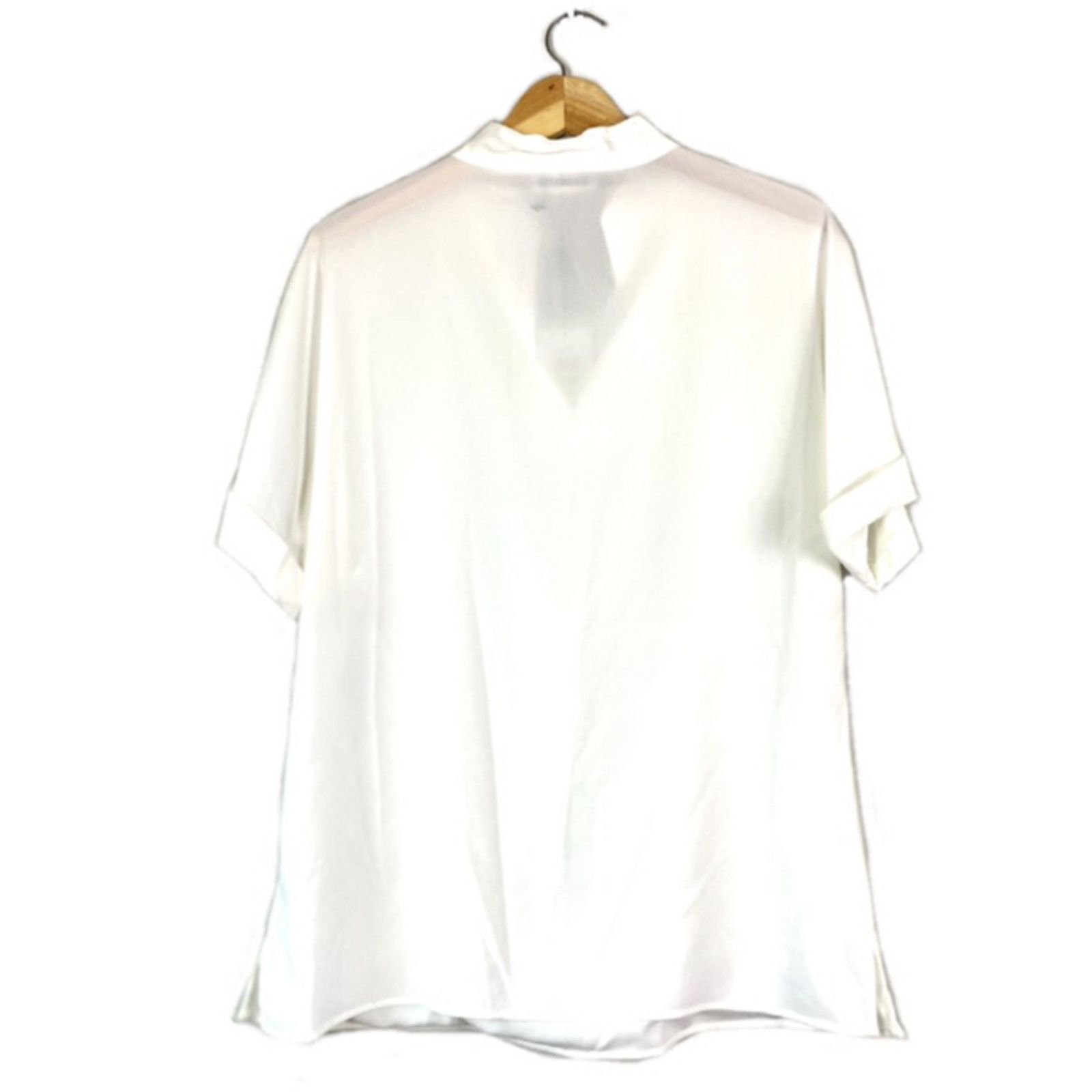 Calvin Klein NWT White Women's Calvin Klein Tunic Blouse M Size M / US 6-8 / IT 42-44 - 2 Thumbnail