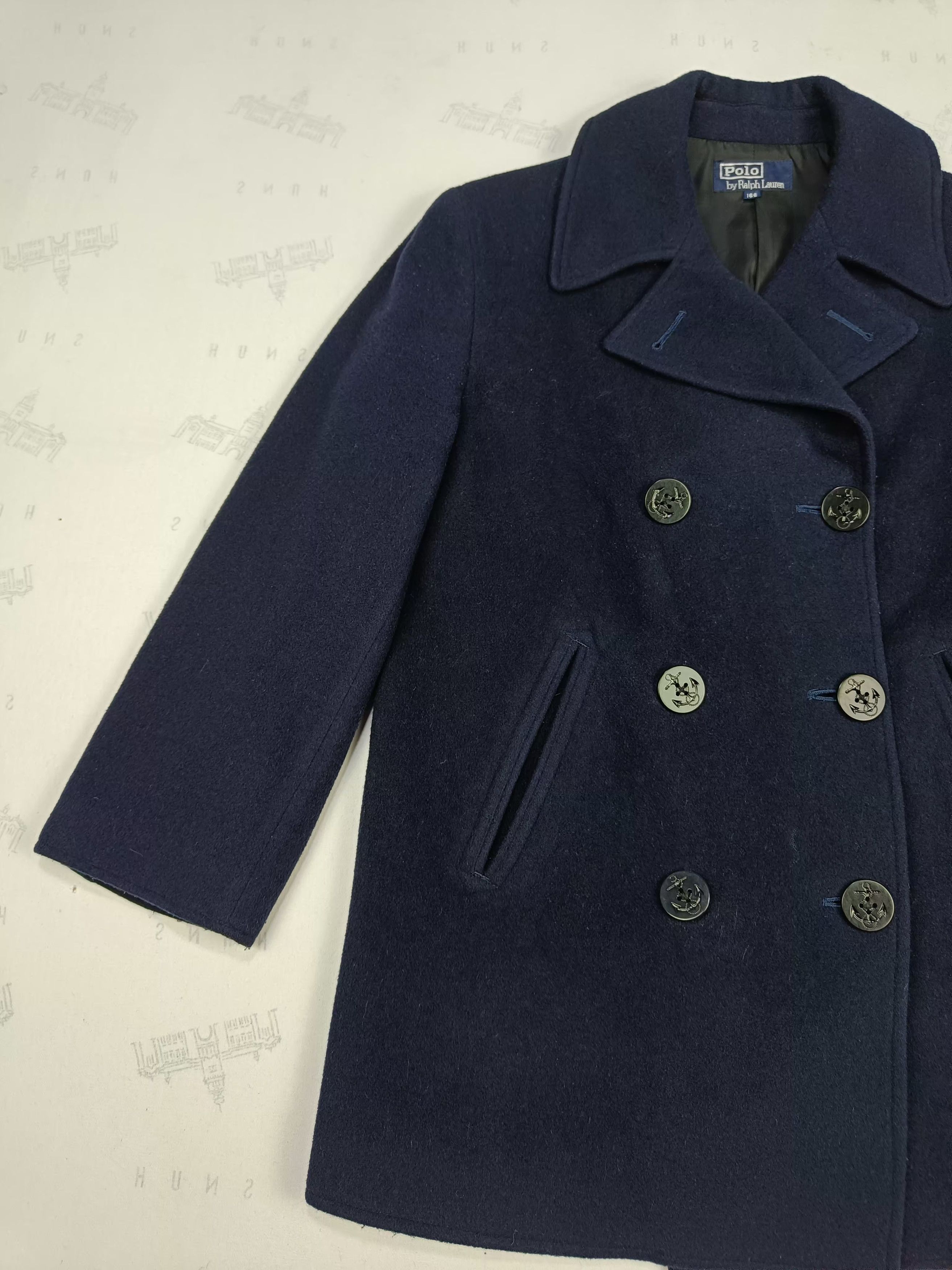 Polo Ralph Lauren Vintage POLO RALPH LAUREN Double Breasted Peacoat Size US S / EU 44-46 / 1 - 2 Thumbnail