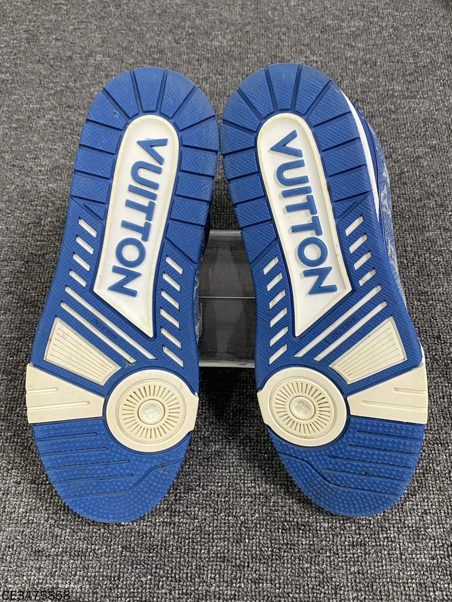 Louis Vuitton LV Blue White Denim Trainer 42.5 Size US 9.5 / EU 42-43 - 6 Thumbnail