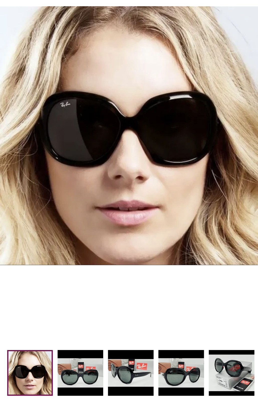 RayBan RAY BAN black/green RB4191 601/71 57 19 135 3N round SUNGLAS Size ONE SIZE - 3 Thumbnail