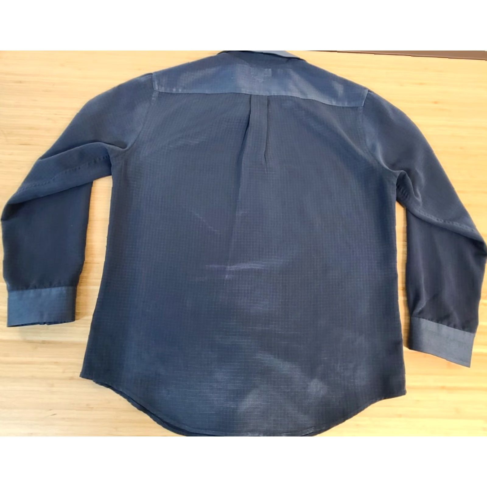 Croft & Barrow Croft&Barrow Mens Large Blue Solid Long Sleeve Button Down Shirt Size US L / EU 52-54 / 3 - 4 Thumbnail