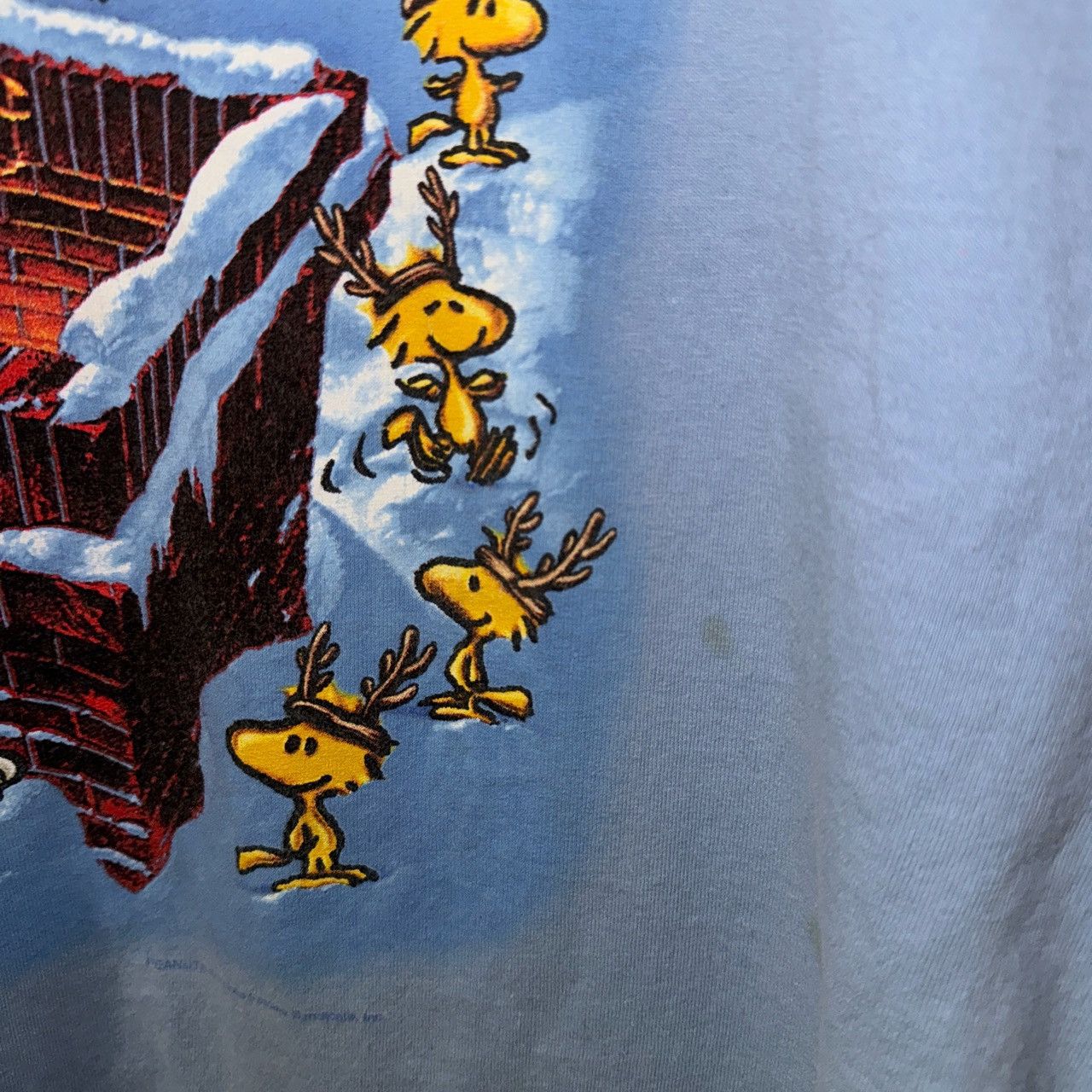 Peanuts × Vintage Vintage Peanuts Snoopy Christmas Santa and Reindeer Tee Size US XL / EU 56 / 4 - 2 Thumbnail