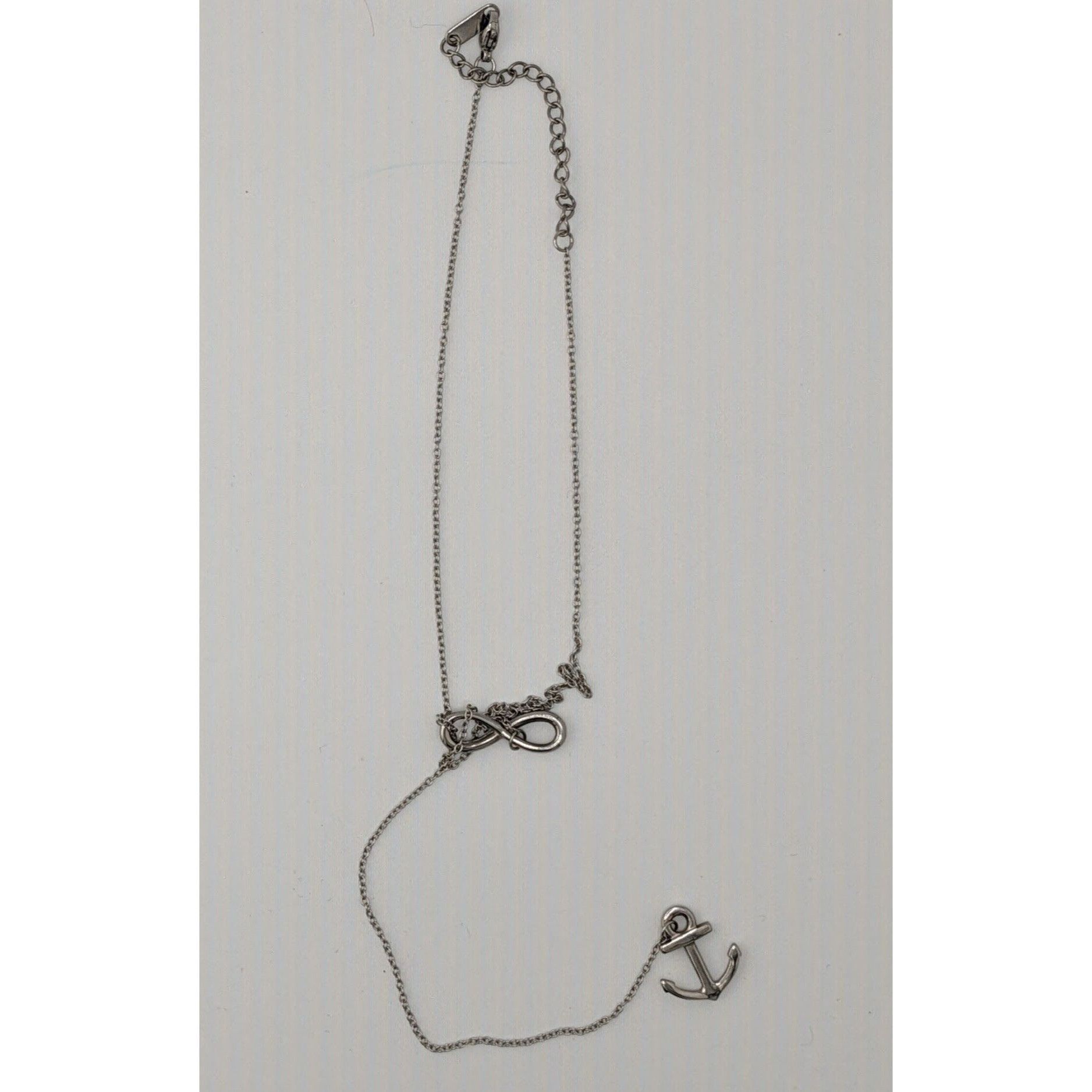 Other Nautical Infinity Anchor Lariat Silver Tone Necklace Size ONE SIZE - 3 Thumbnail