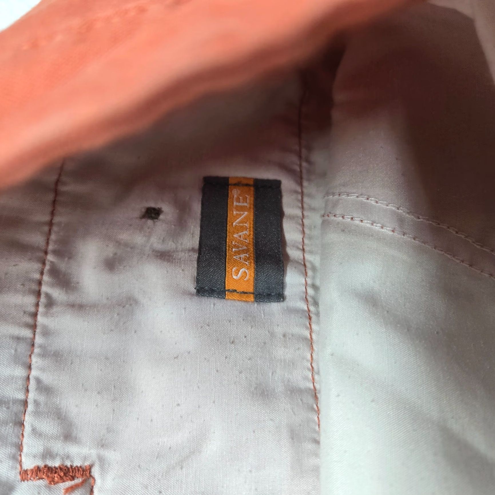 Savane Savane Bermuda Shorts Adult Men’s Size W42 Orange Solid Pockets Zip Flat Front 9.5in Inseam Casual Summer Men Size US 42 / EU 58 - 3 Thumbnail