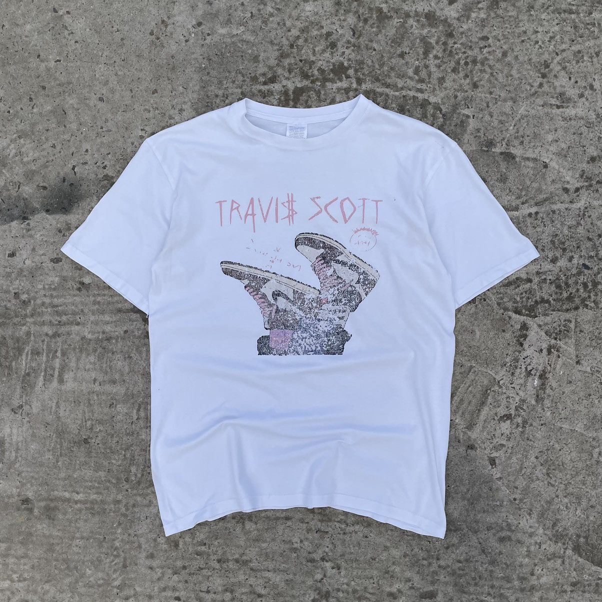 Designer × Vintage Vintage T-shirts Big Logo Style By Travis Scott Y2K Rap Size US L / EU 52-54 / 3 - 1 Thumbnail