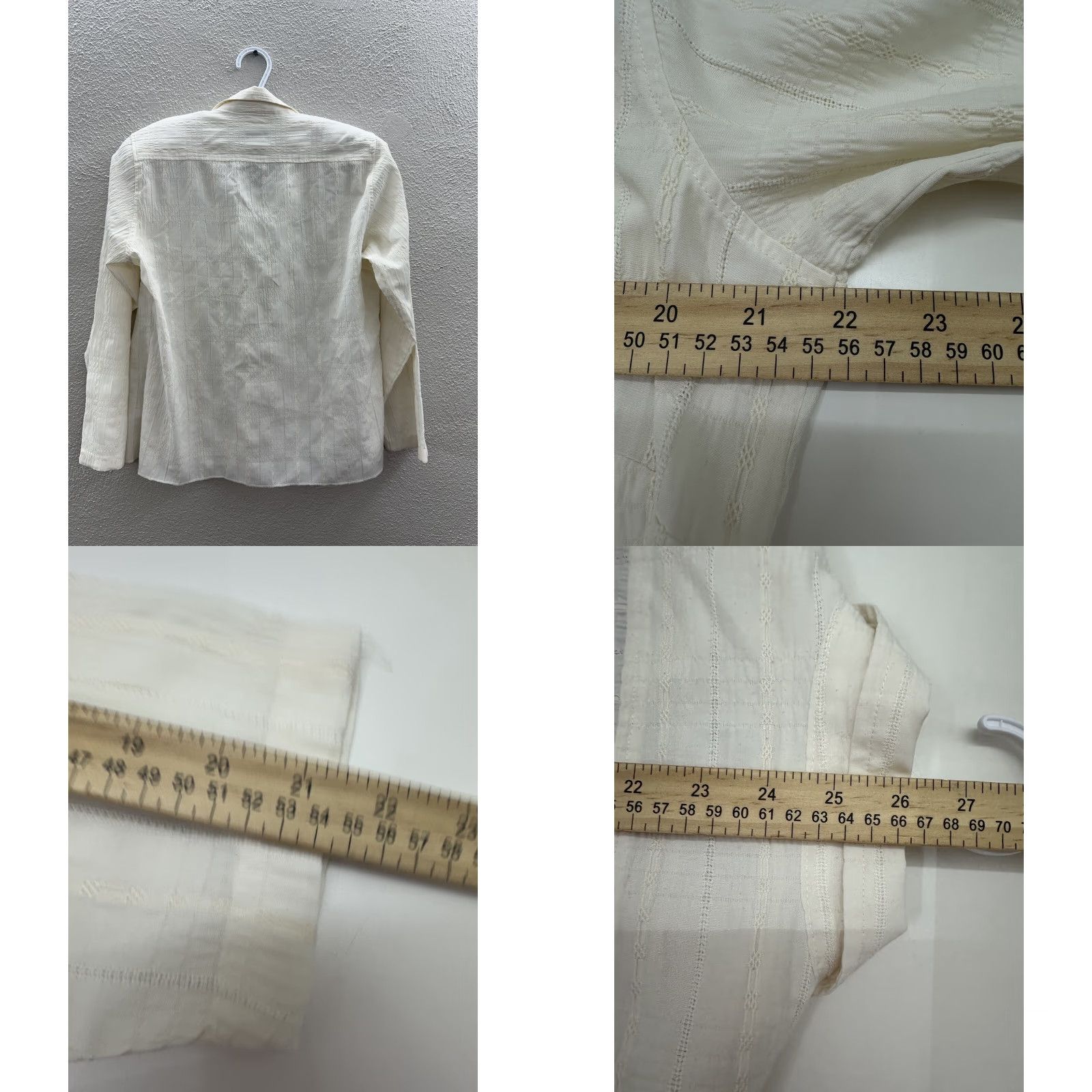 Vintage Woolrich Shirt Womens Ivory Floral Long Sleeve Button Up Collared Size M Size M / US 6-8 / IT 42-44 - 8 Thumbnail