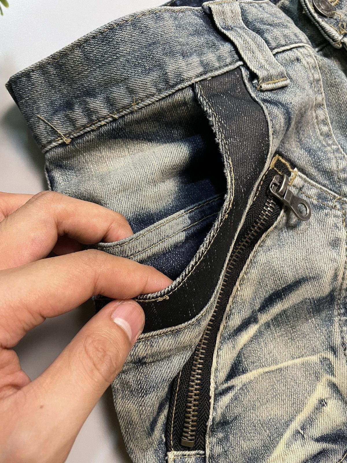PPFM PPFM Padded Pocket Curved Leg Denim Size US 32 / EU 48 - 7 Thumbnail