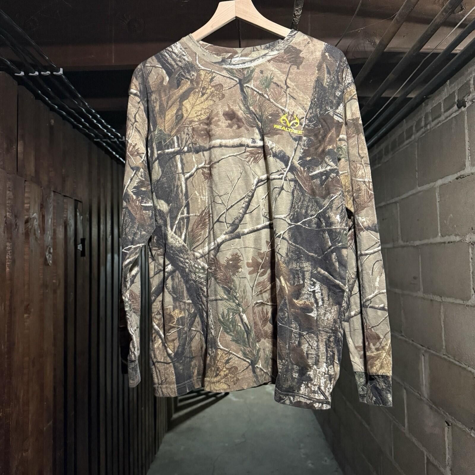 Carhartt Realtree Camo Long Sleeve Mens XL Mossy Oak T-Shirt