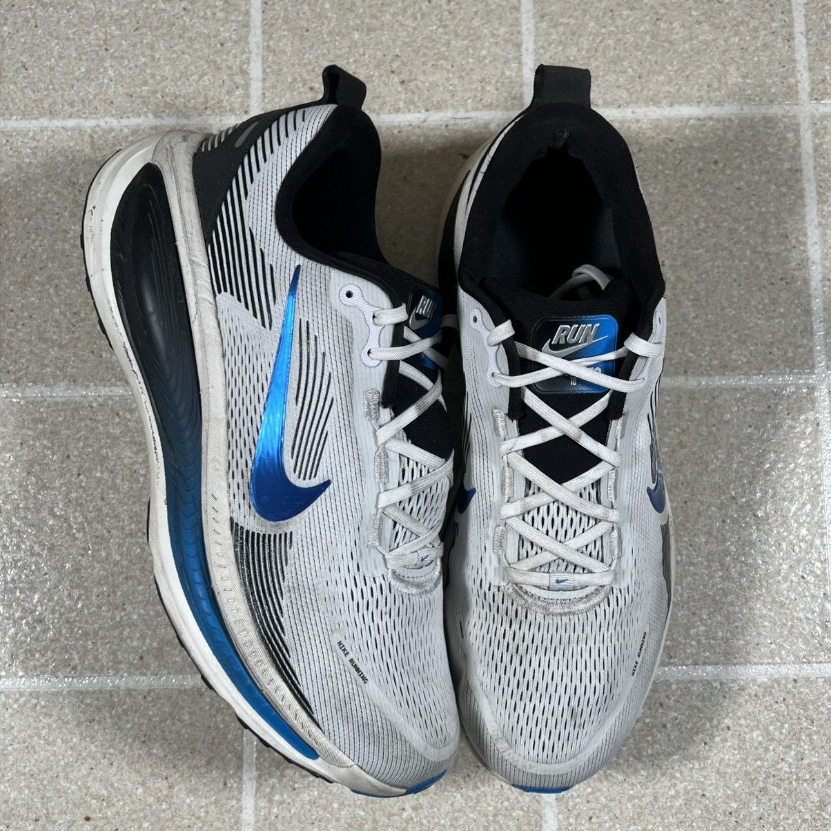 Nike Air Burst 2002 Blue White 604041-103 Men\'s Size 12 Nike Air Burst Leather B White / Royal / Zen Grey (Size 11  main image 4