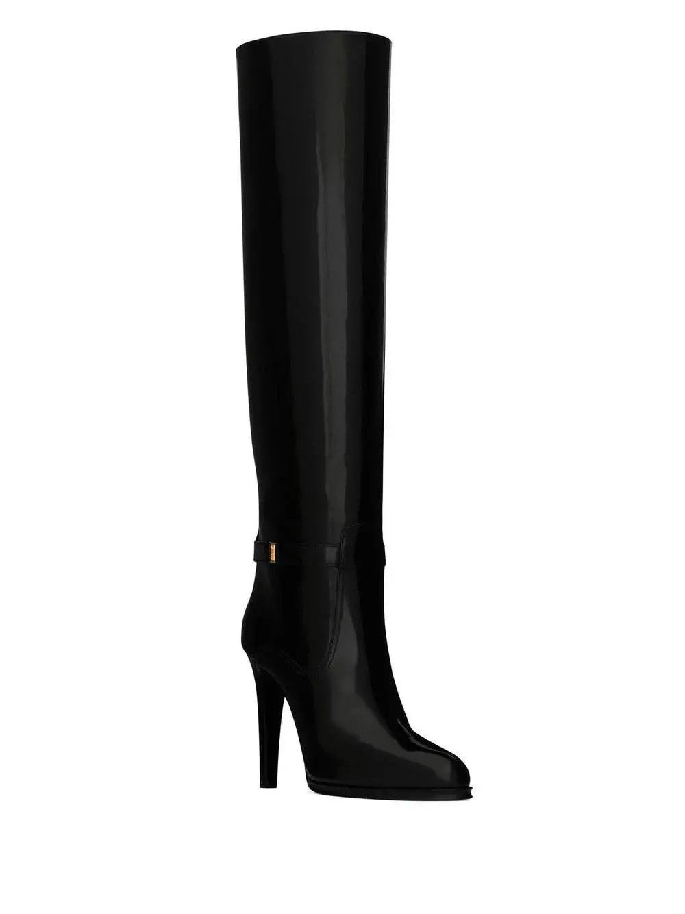 Saint Laurent Paris o1s1wg111124 Diane Boots in Shiny Leather in Black Size US 7.5 / IT 37.5 - 3 Thumbnail