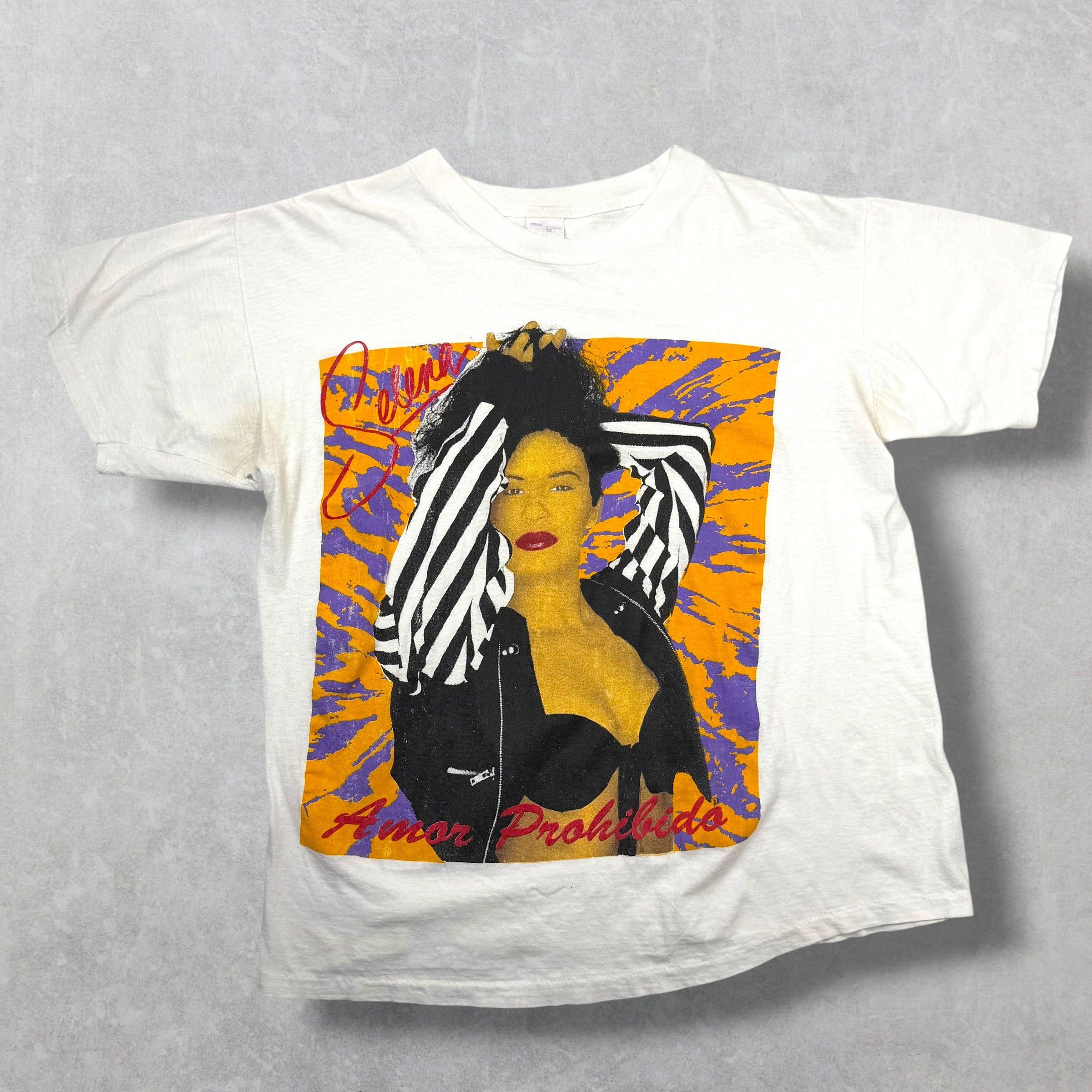 Vintage Vintage 90's Selena 'Amor Prohibido' Tee L Size US L / EU 52-54 / 3 - 1 Thumbnail