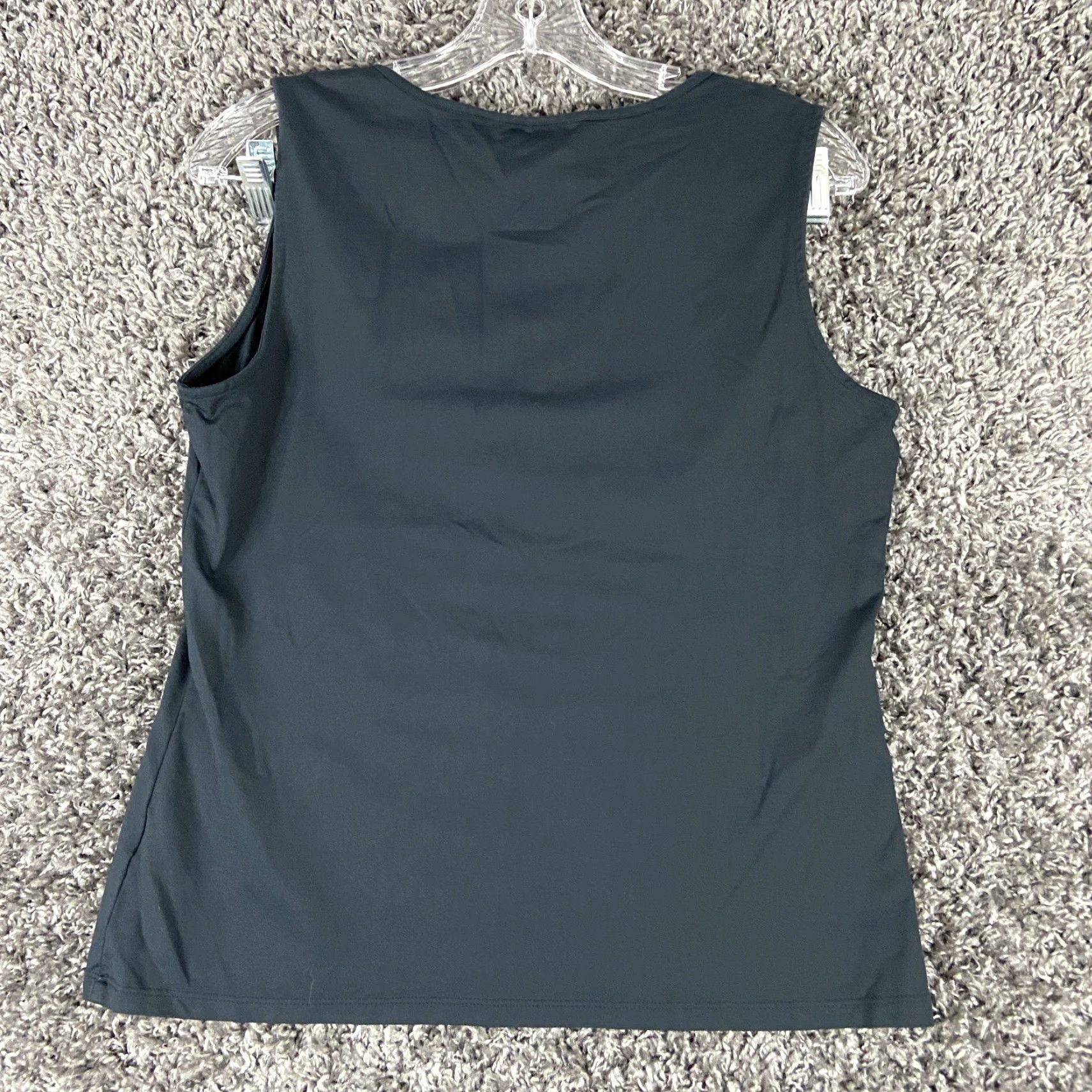 Croft & Barrow Croft & Barrow Women's Tank Top M Black V-Neck Casual Summer Spring Fall Winter Stretch Size M / US 6-8 / IT 42-44 - 8 Thumbnail