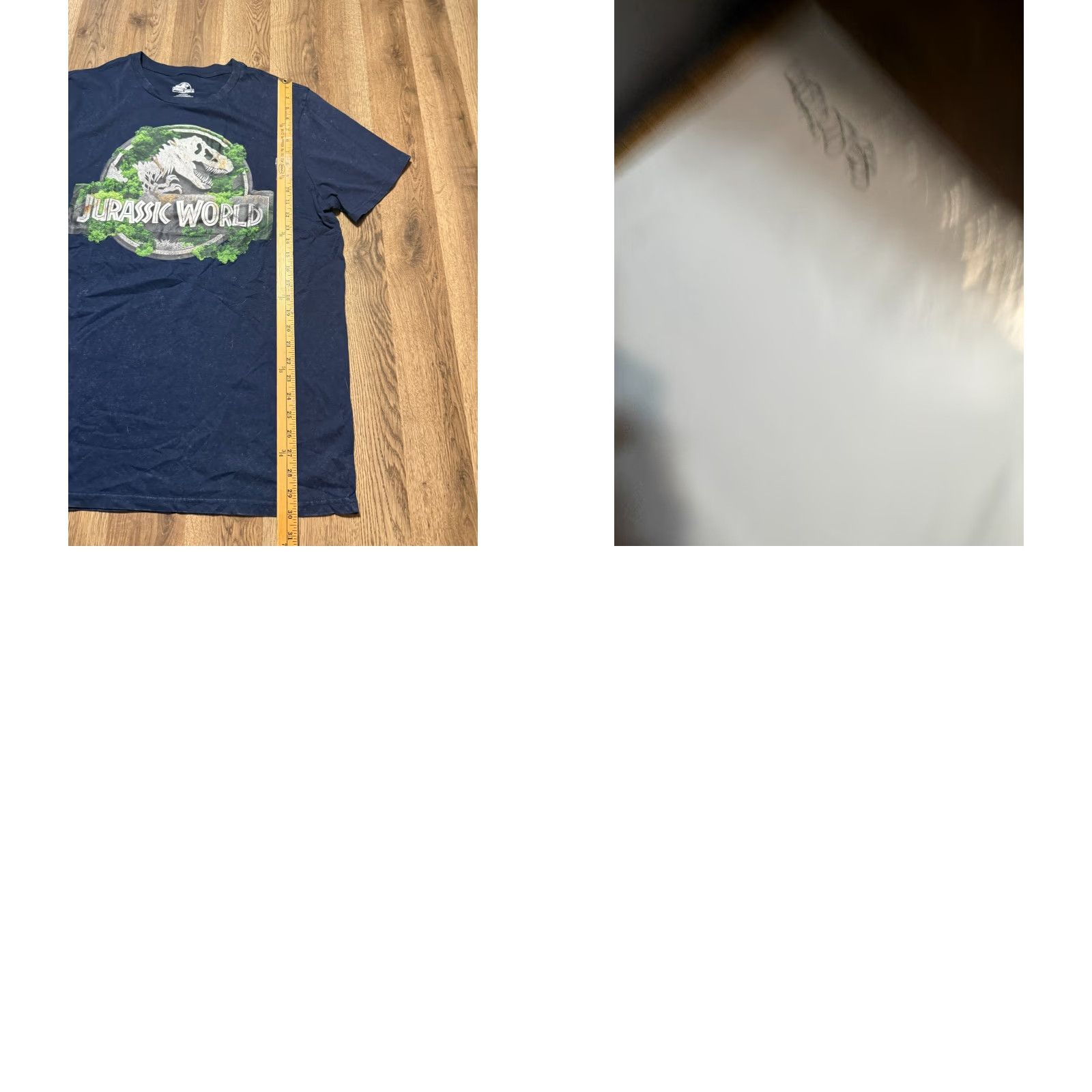 Vintage Jurassic Park Shirt Men's 2XL Blue Short Sleeve Graphic Print T-Shirt Crew Neck Blue White Green Jurassic World Theme Mens Size US XXL / EU 58 / 5 - 8 Thumbnail