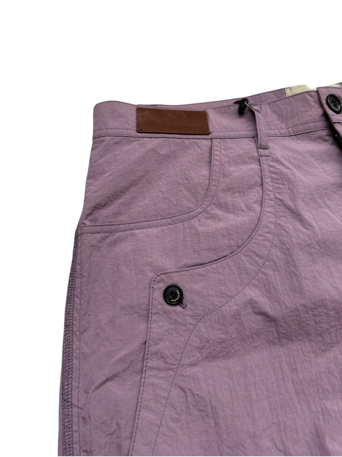 Andersson Bell Pink Crack Nylon Tech Pants Size US 34 / EU 50 - 6 Thumbnail