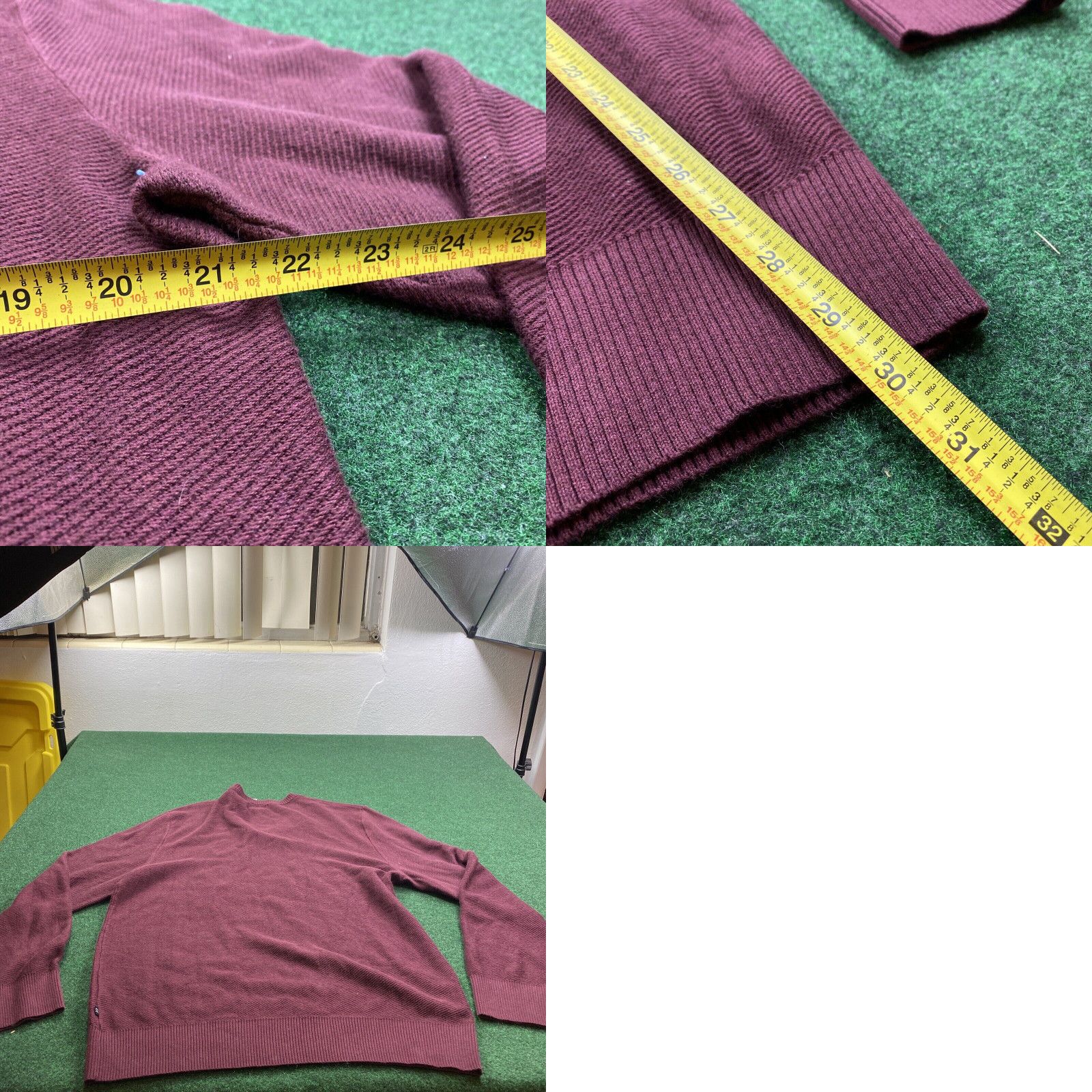Nautica NAUTICA MENS PIMA COTTON BLEND V-NECK SWEATER XL Maroon NEW WITH TAGS RETAIL $69 Size US XL / EU 56 / 4 - 8 Thumbnail