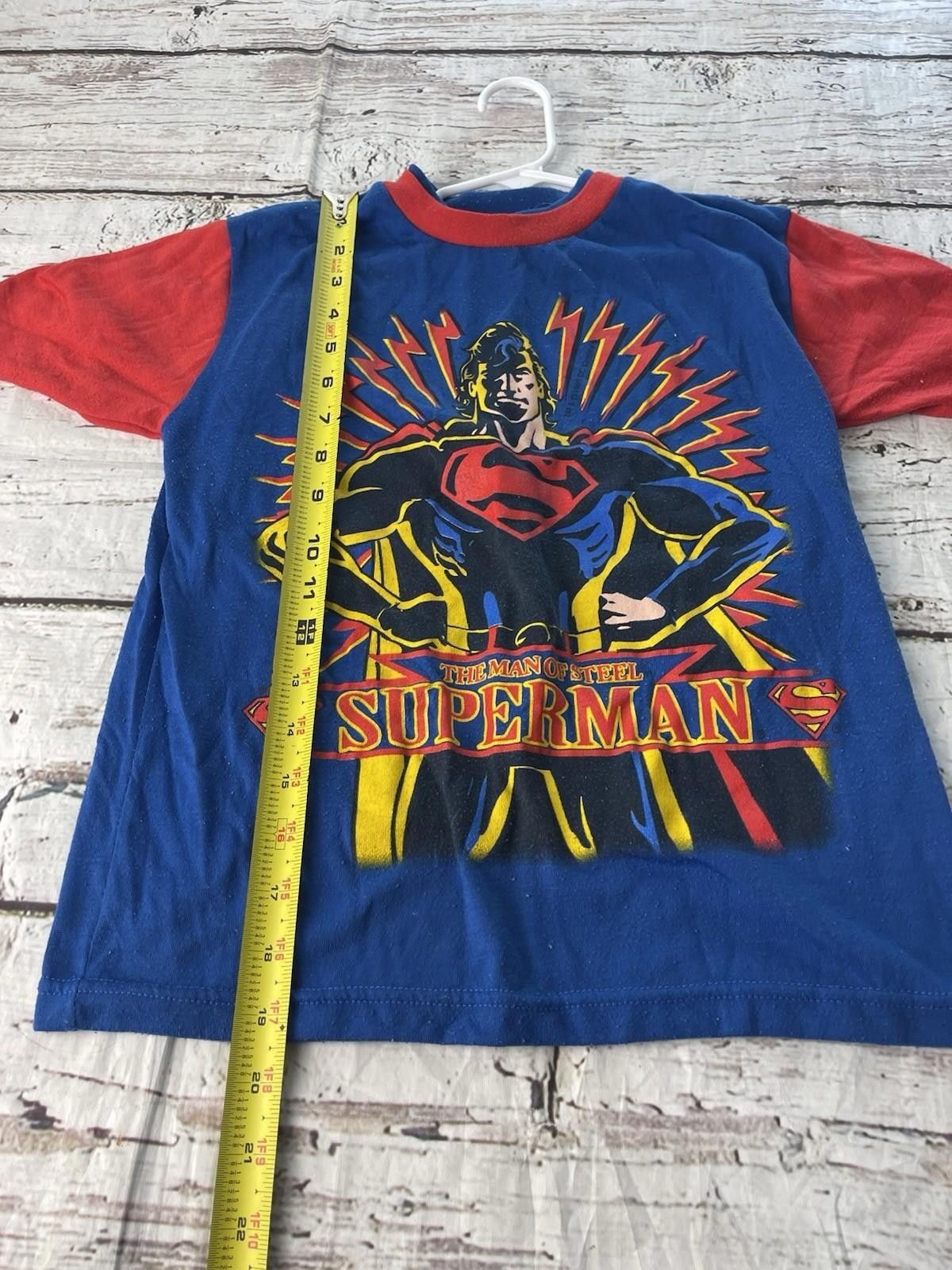 Other Vintage Batman Superman T Shirt USA Youth M? Single Stitch Size ONE SIZE - 5 Thumbnail