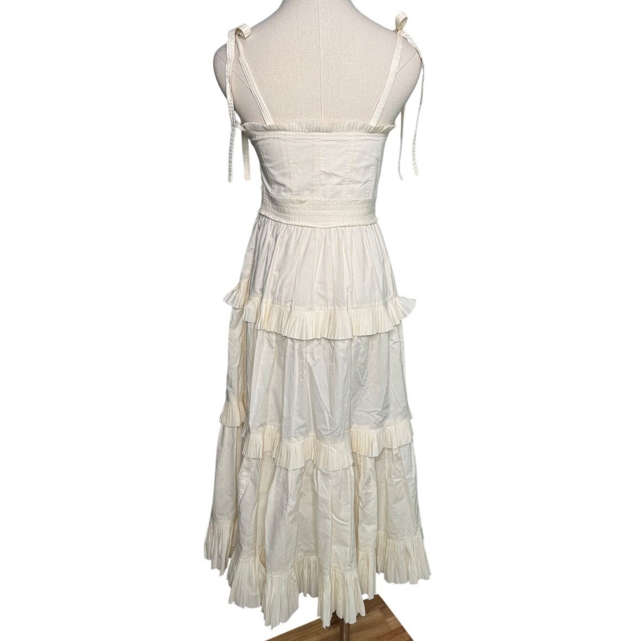Ulla Johnson Ulla Johnson Lune Dress in Blanc ruffle tiered cotton size 0 Size XS / US 0-2 / IT 36-38 - 7 Thumbnail