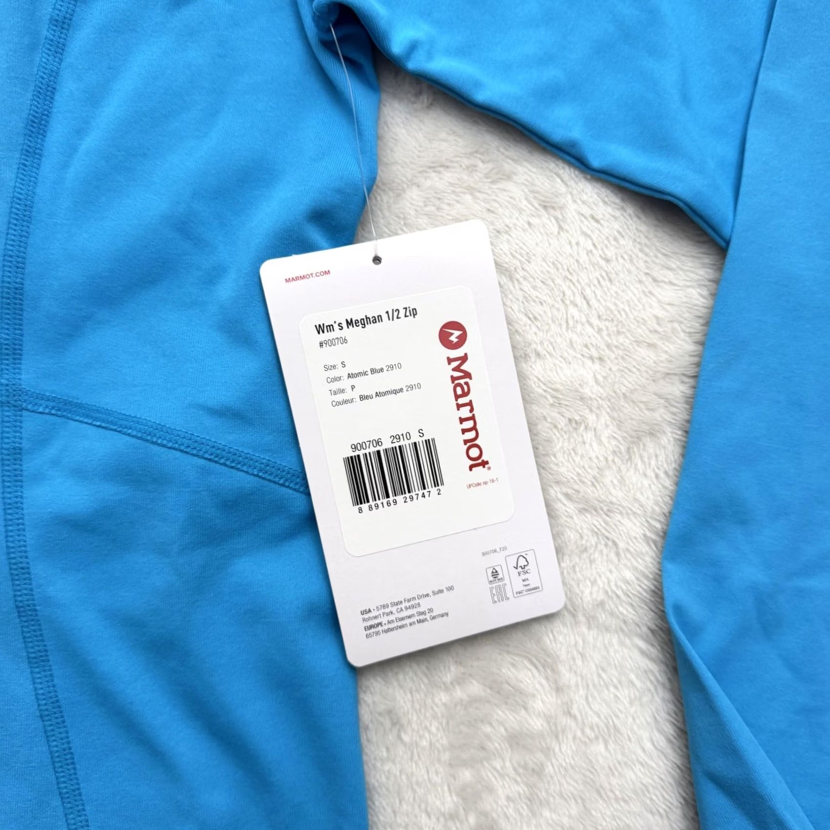 Marmot Marmot Meghan 1/2 Zip Sweatshirt Womens Small Blue Mock Neck Base Layer Size S / US 4 / IT 40 - 4 Thumbnail