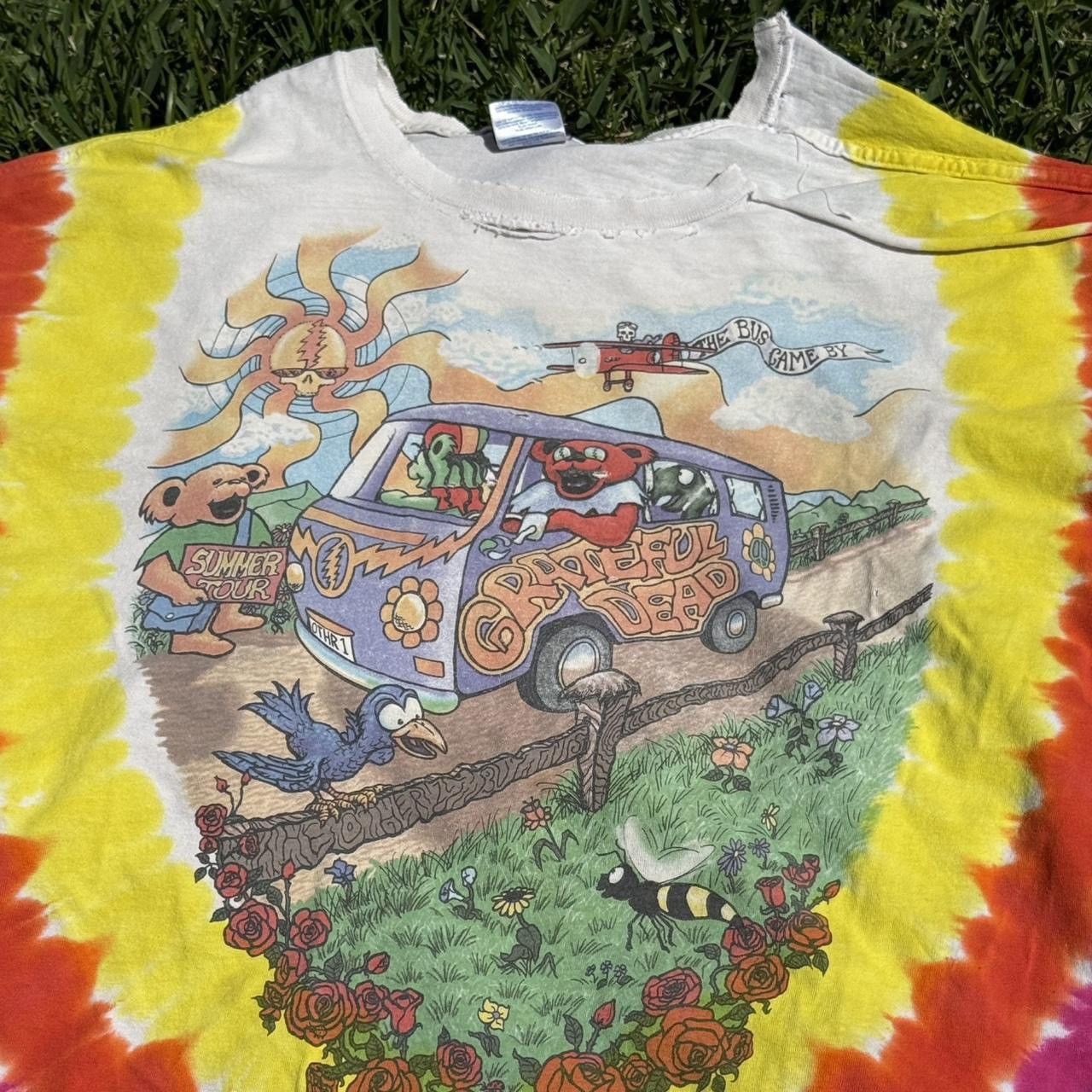 Vintage RARE 1994 Grateful Dead Tour Tee – Liquid Blue Size US XL / EU 56 / 4 - 2 Thumbnail