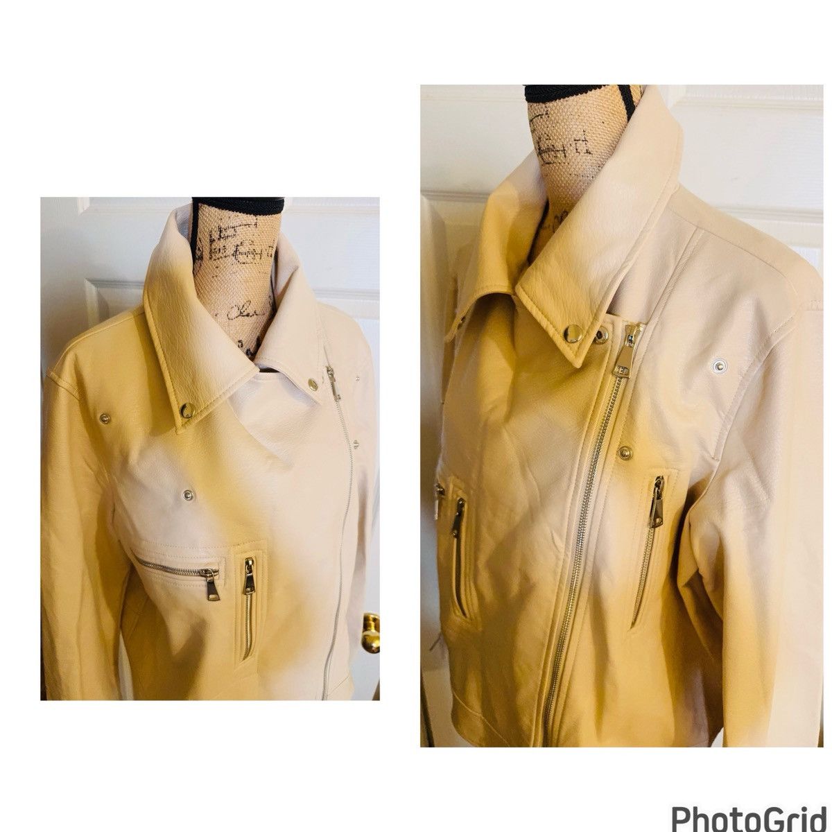 Elizabeth and James Anthropologie Elizabeth & James Faux Leather Moto Jacket Size XXL / US 16-18 / IT 52-54 - 4 Thumbnail