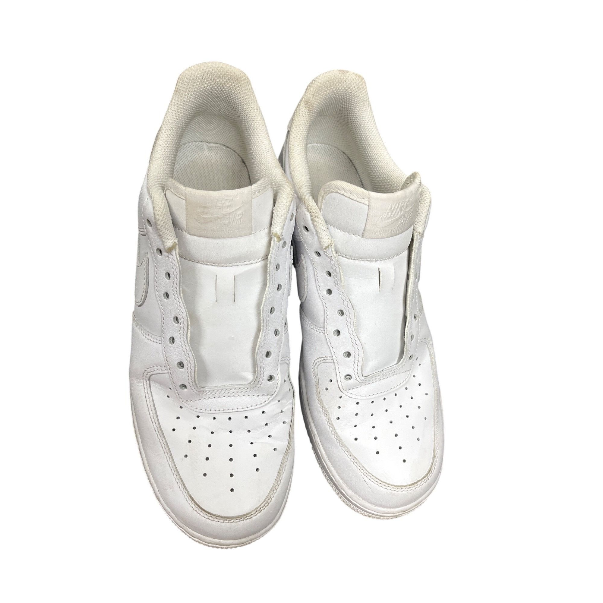 Nike Nike Air Force 1 mens white leather low top athletic sneaker Size US 9.5 / EU 42-43 - 17 Thumbnail