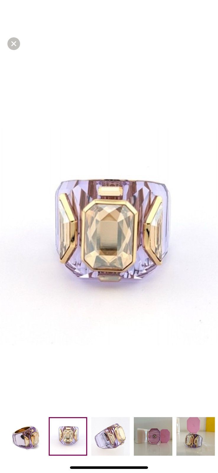 Swarovski Atelier Swarovski Chroma tone cocktail ring Size ONE SIZE - 2 Thumbnail