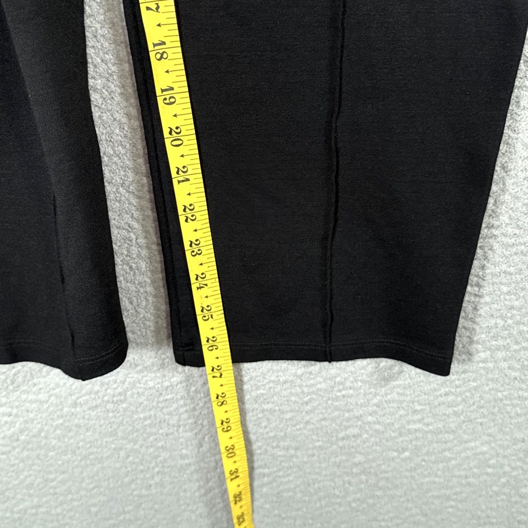 Vintage Ripley Rader Pants Black Knit Tapered Ankle Slim Plus 1X Pockets Zip Side High Rise Womens Size 40" / US 18 - 7 Thumbnail