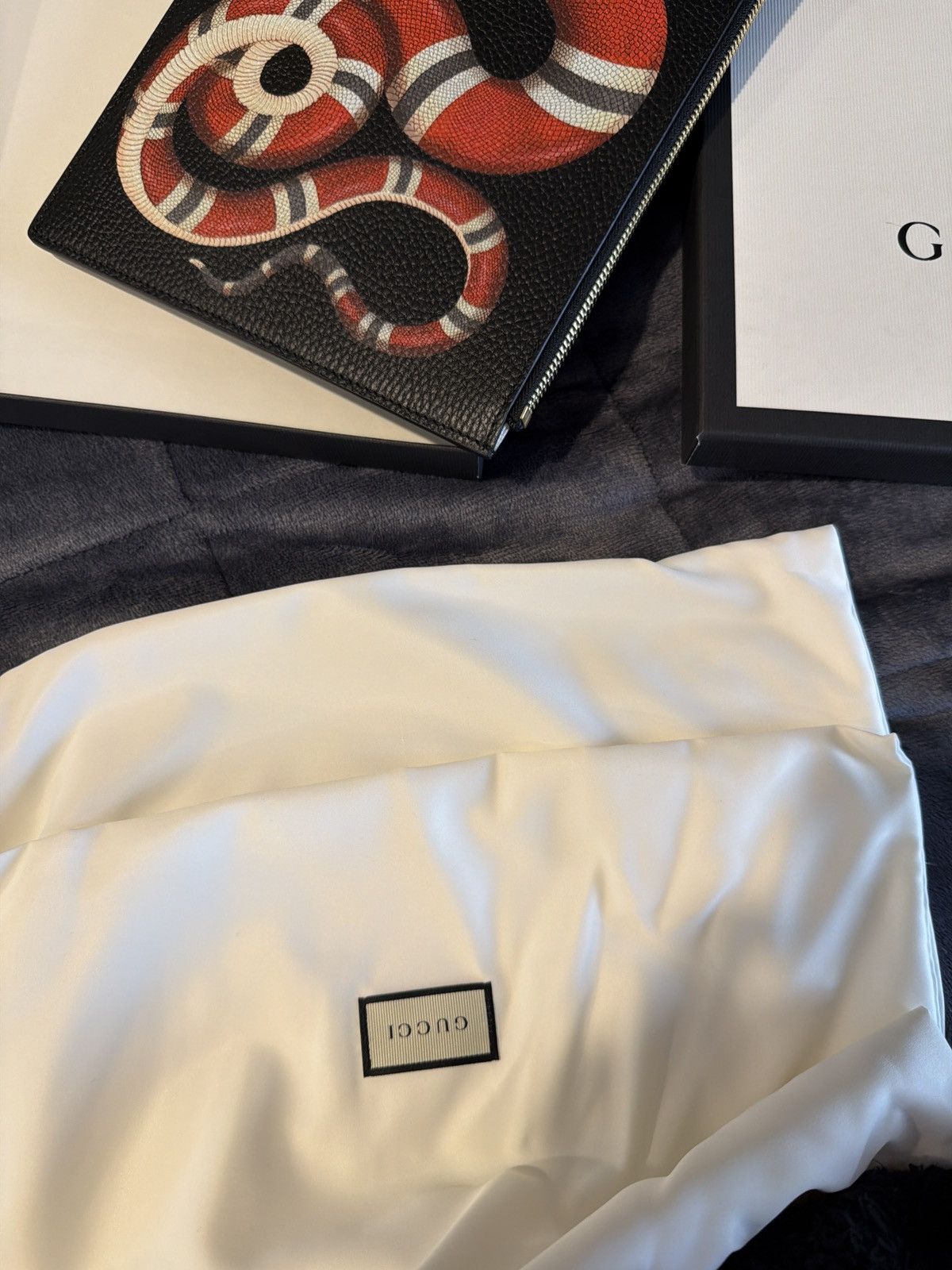 Gucci Gucci Bestiary Pouch with Kingsnake Size ONE SIZE - 5 Thumbnail