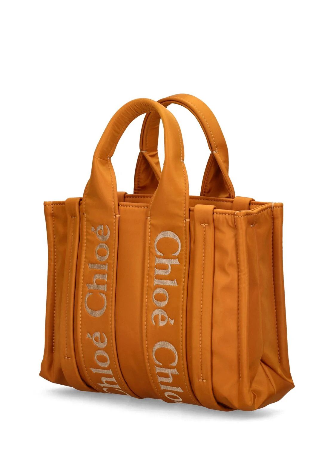 Chloe oc11z0525 Size: OS / Mini Woody Nylon Top Handle Bag Yellow Size ONE SIZE - 2 Thumbnail