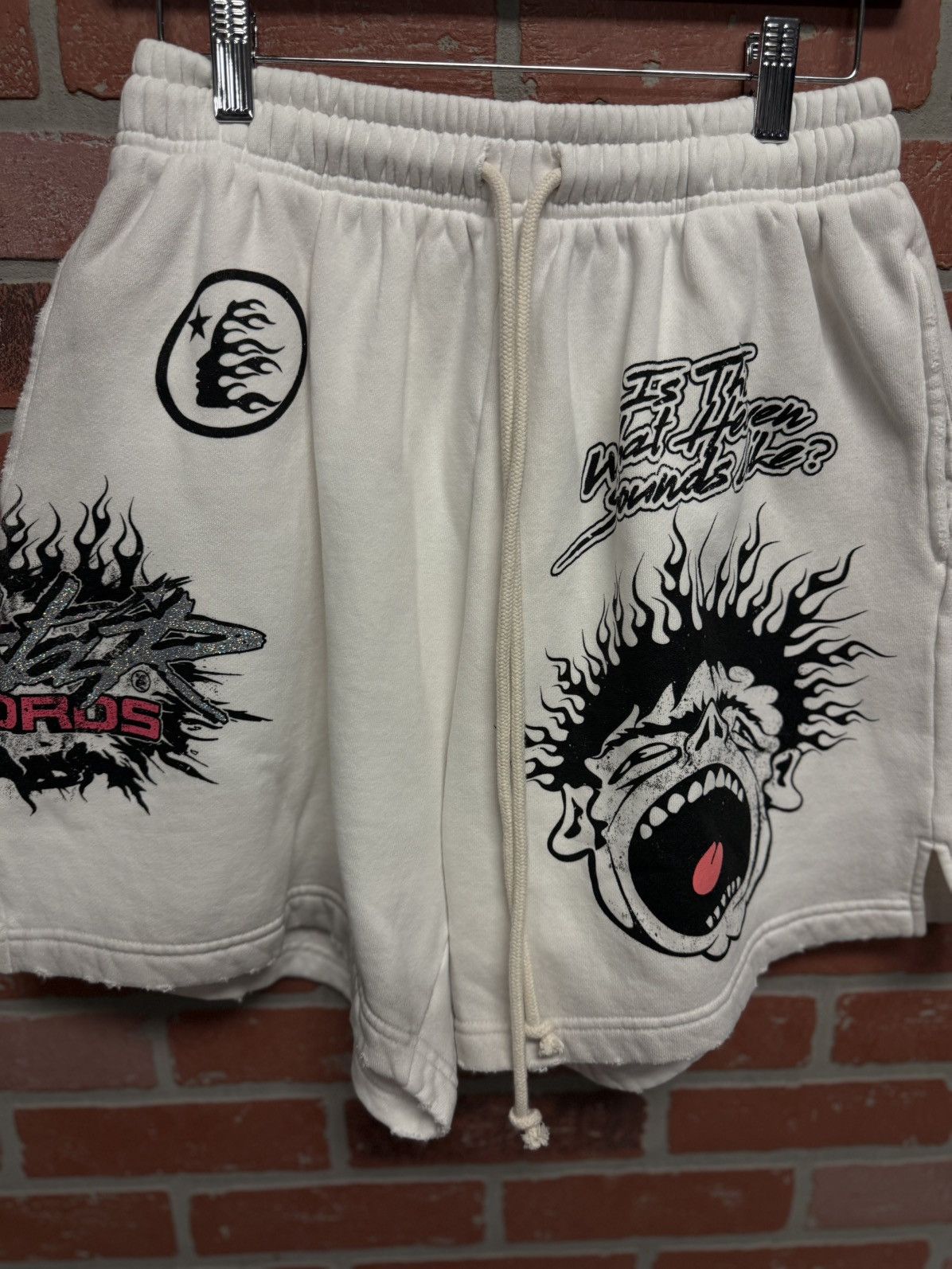 HELLSTAR Hellstar Records Shorts White Size Small Size US 30 / EU 46 - 6 Thumbnail