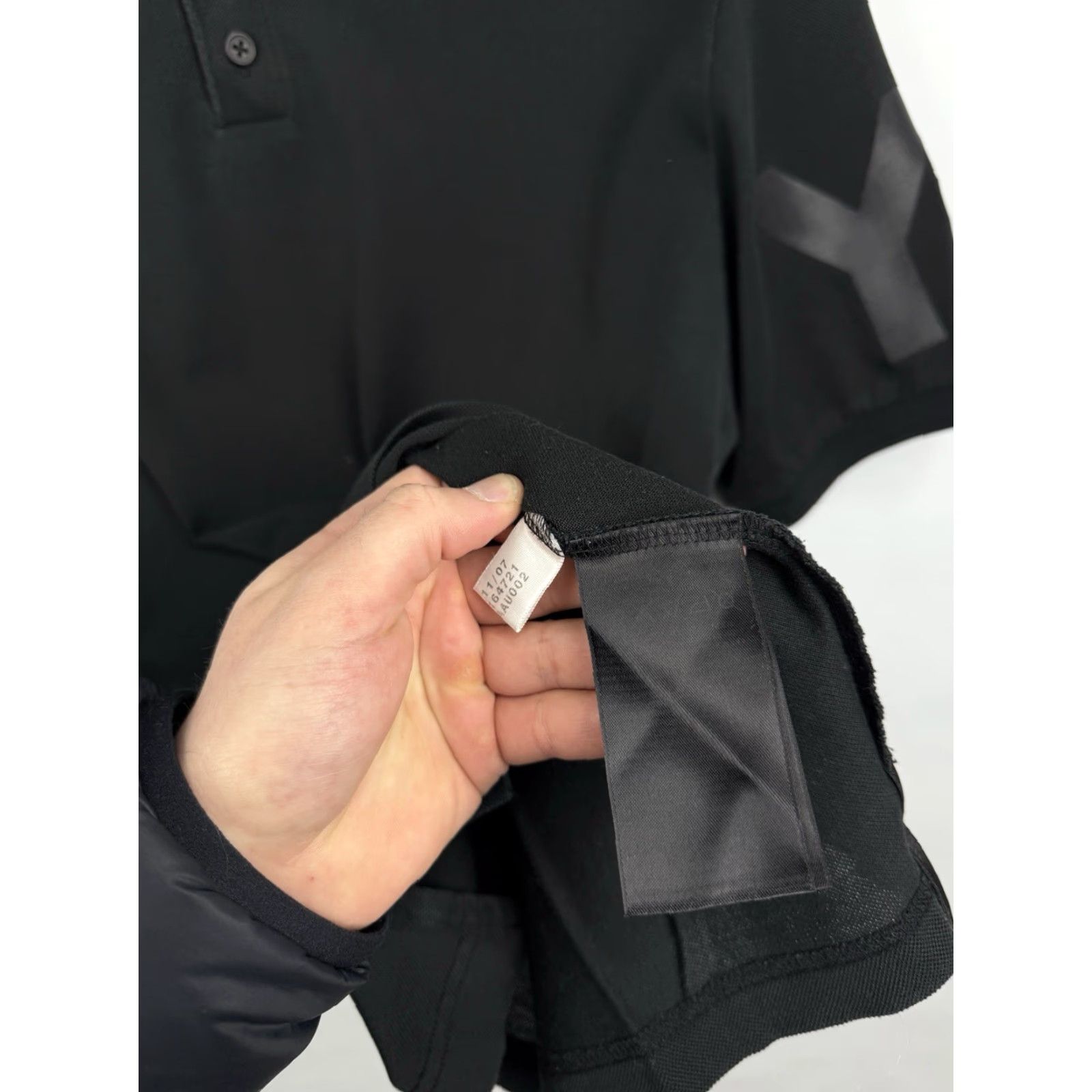 Yohji Yamamoto VINTAGE Yohji Yamamoto Y-3 Adidas Polo T-Shirt Rare Black Size L Mens Shirt Size US L / EU 52-54 / 3 - 6 Thumbnail