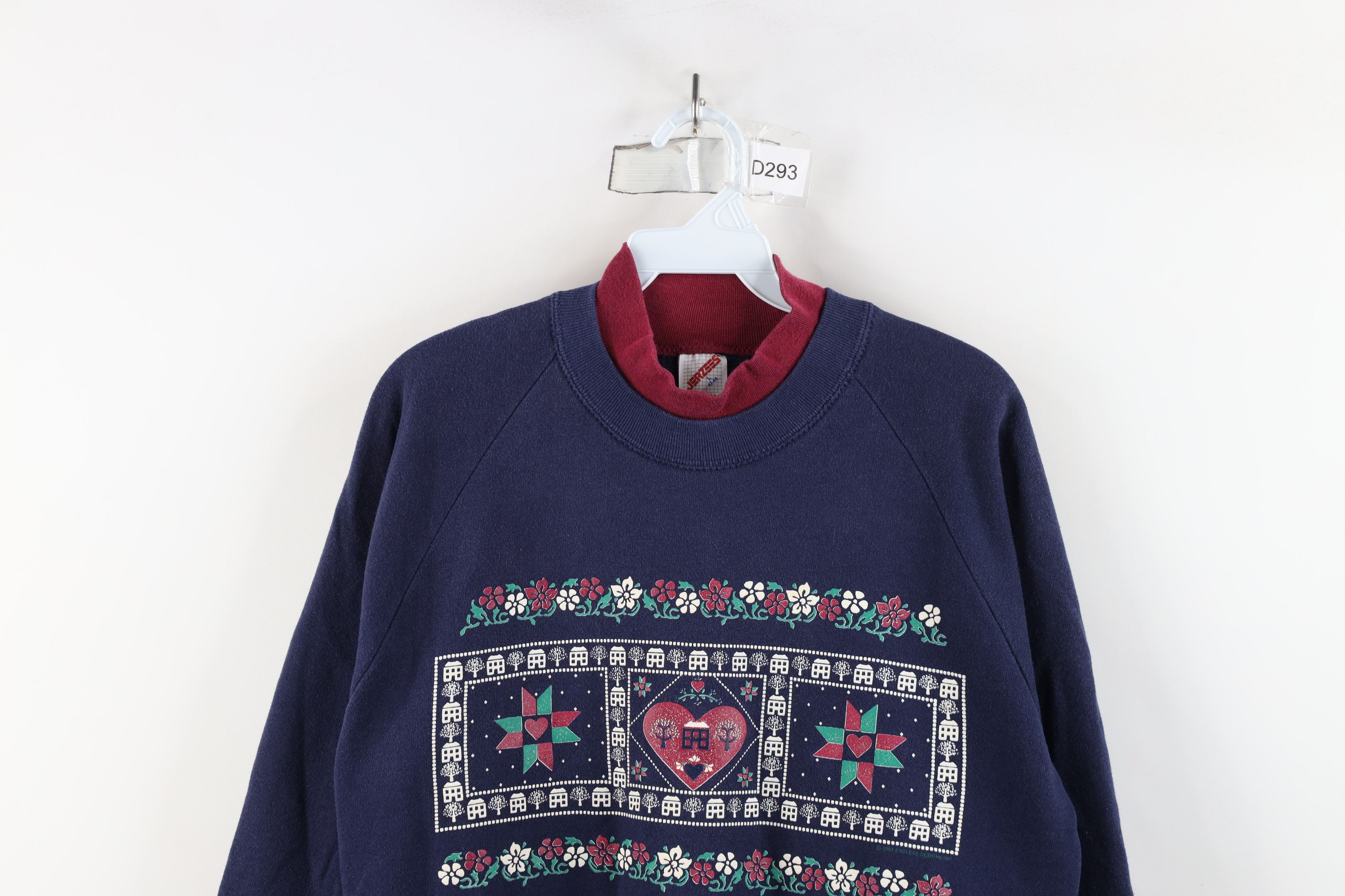 Vintage Vintage 90s Streetwear Farmhouse Flower Sweatshirt USA Size L / US 10 / IT 46 - 2 Thumbnail